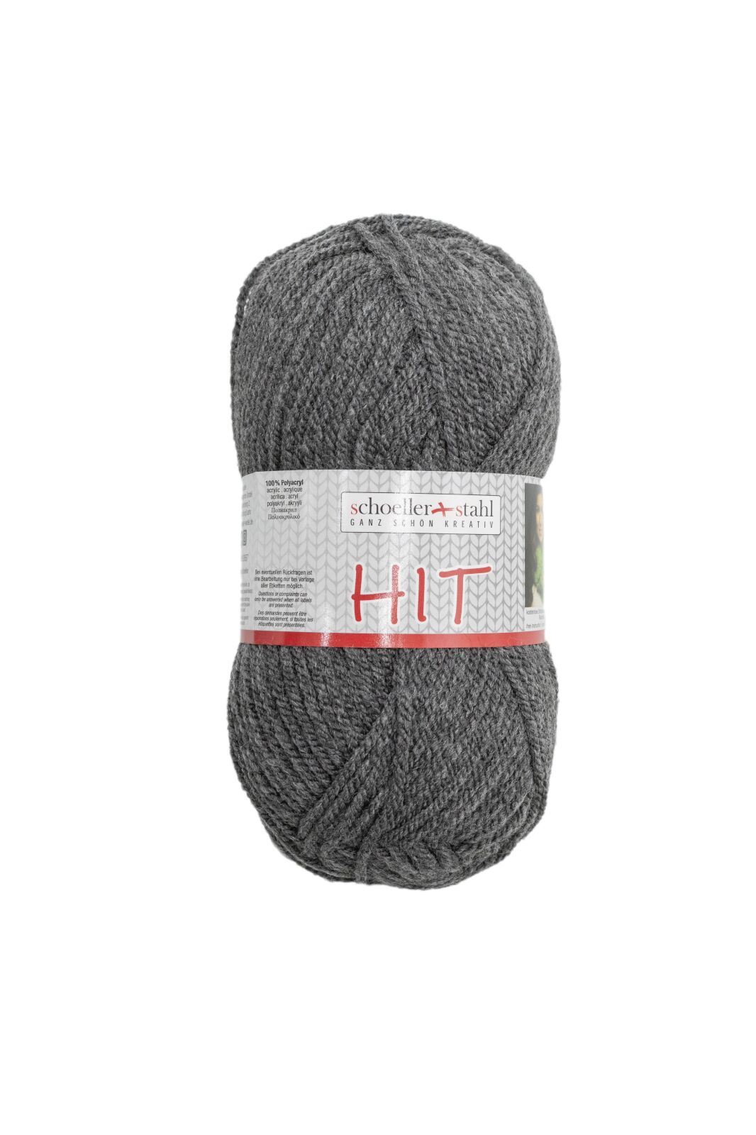 Schoeller und Stahl Garn HIT - grau meliert - 50g