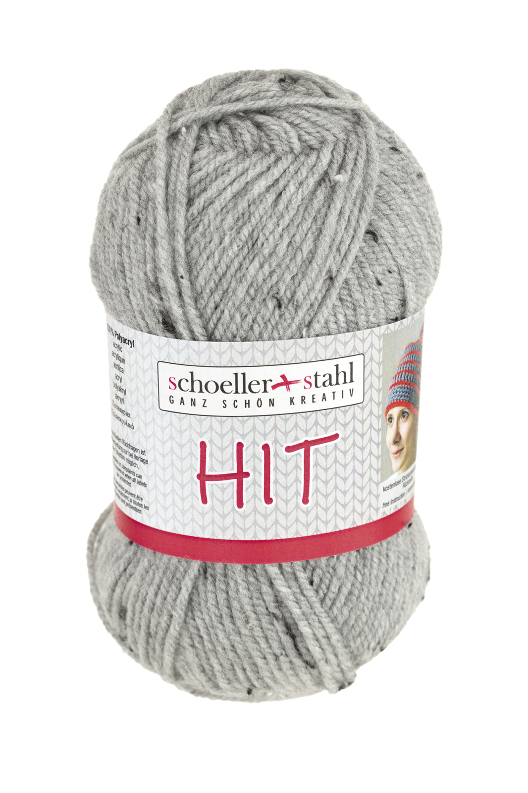 Schoeller und Stahl Garn HIT - grau Tweed - 50g
