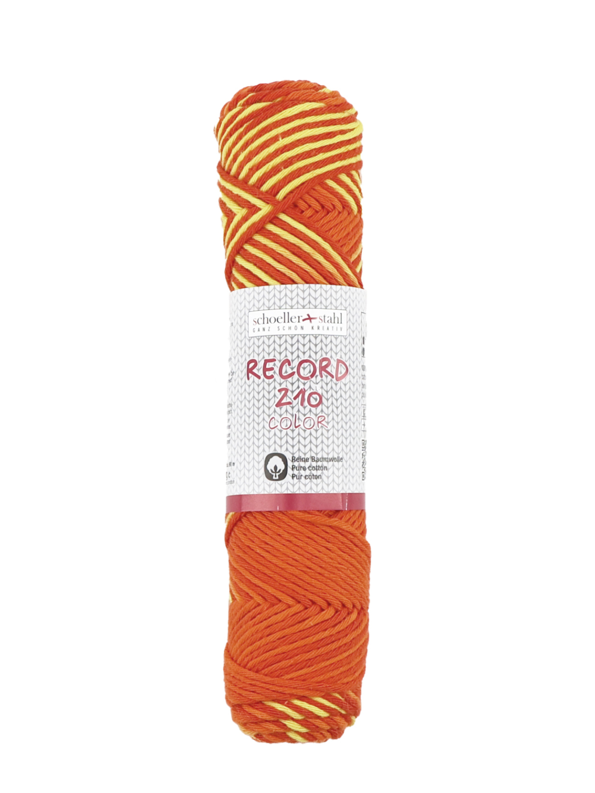 Schoeller und Stahl Häkelgarn RECORD 210 COLOR - feuer - Baumwolle - 50g