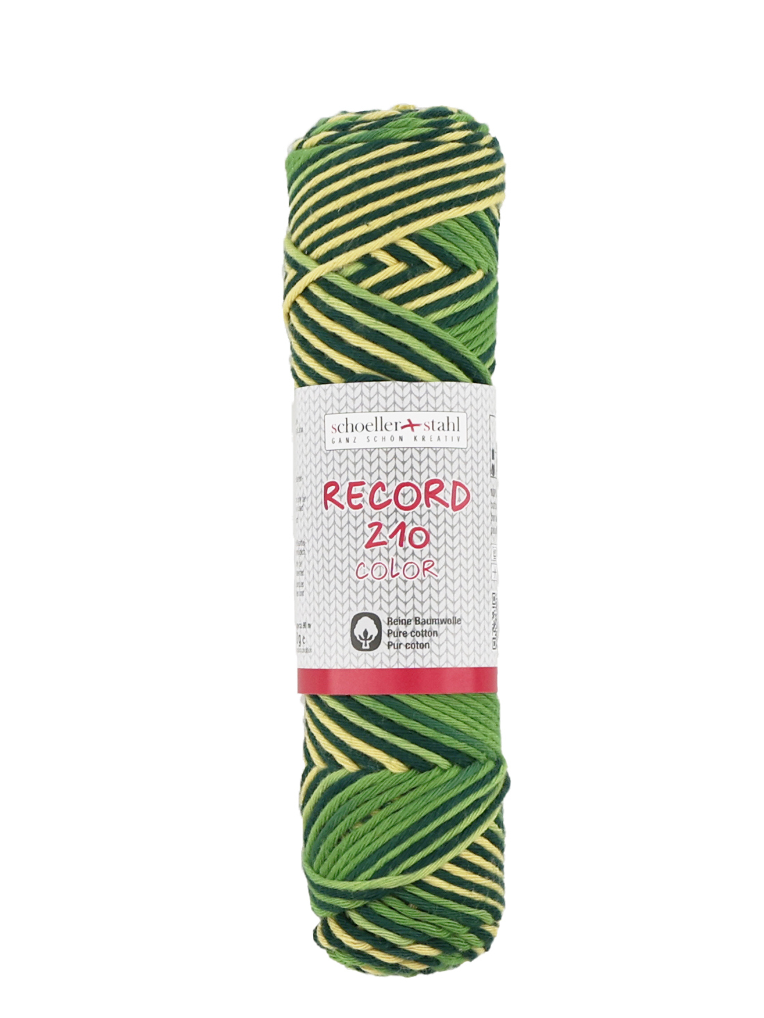 Schoeller und Stahl Häkelgarn RECORD 210 COLOR - grün - Baumwolle - 50g