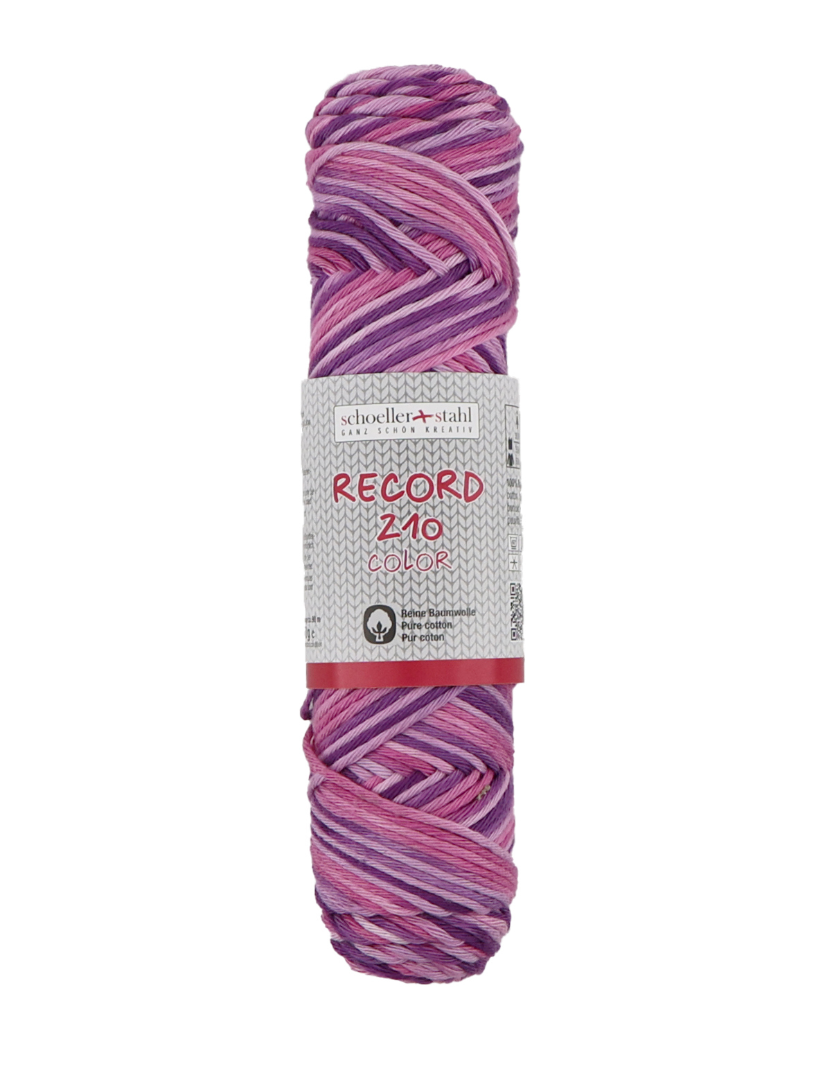 Schoeller und Stahl Häkelgarn RECORD 210 COLOR - lila - Baumwolle - 50g