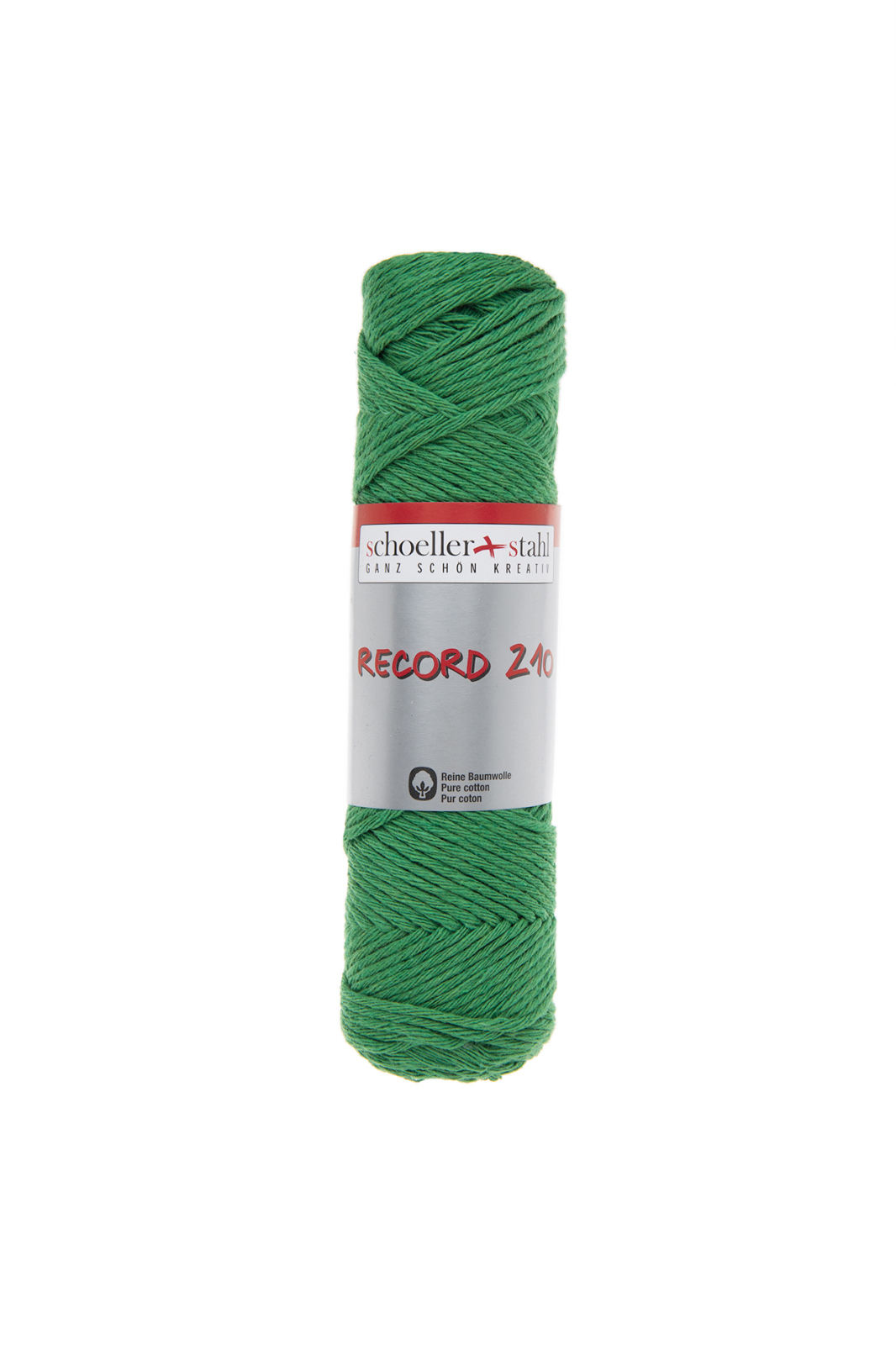 Schoeller und Stahl Häkelgarn RECORD 210 - gras - Baumwolle - 50g