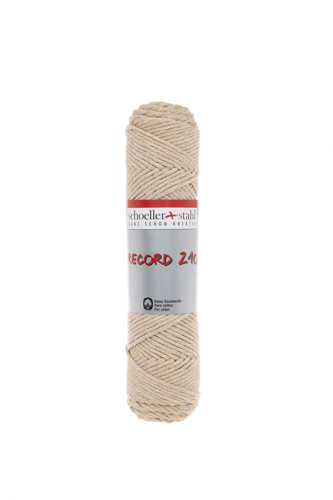 Schoeller und Stahl Häkelgarn RECORD 210 - hellbeige - Baumwolle - 50g