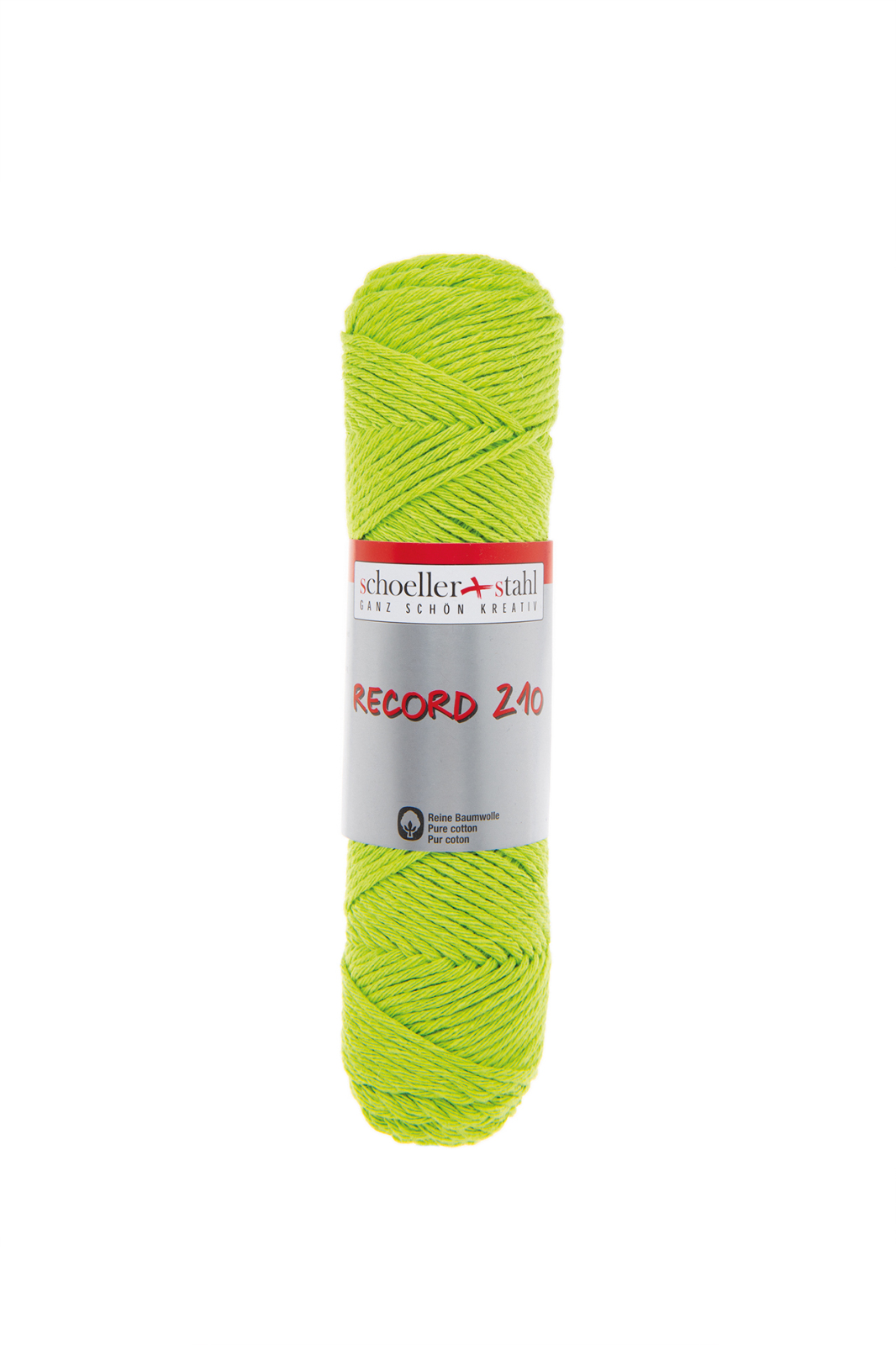 Schoeller und Stahl Häkelgarn RECORD 210 - hellgrün - Baumwolle - 50g