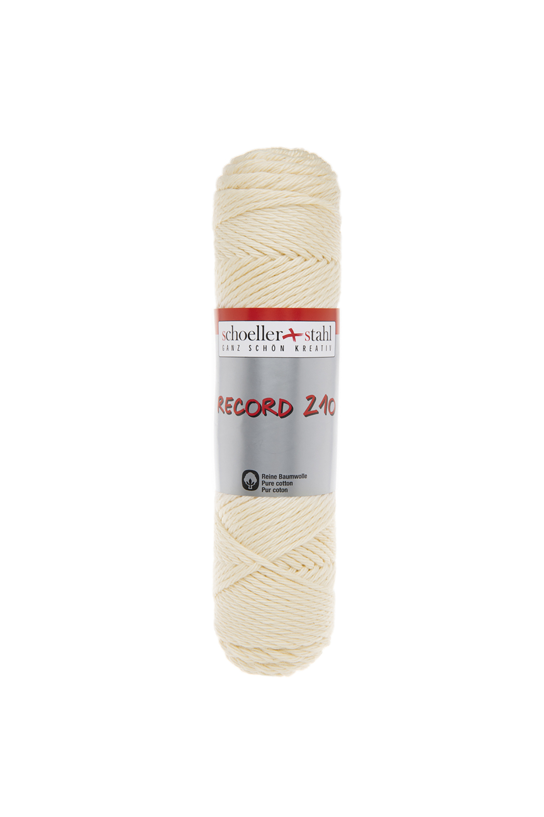 Schoeller und Stahl Häkelgarn RECORD 210 - natur - Baumwolle - 50g