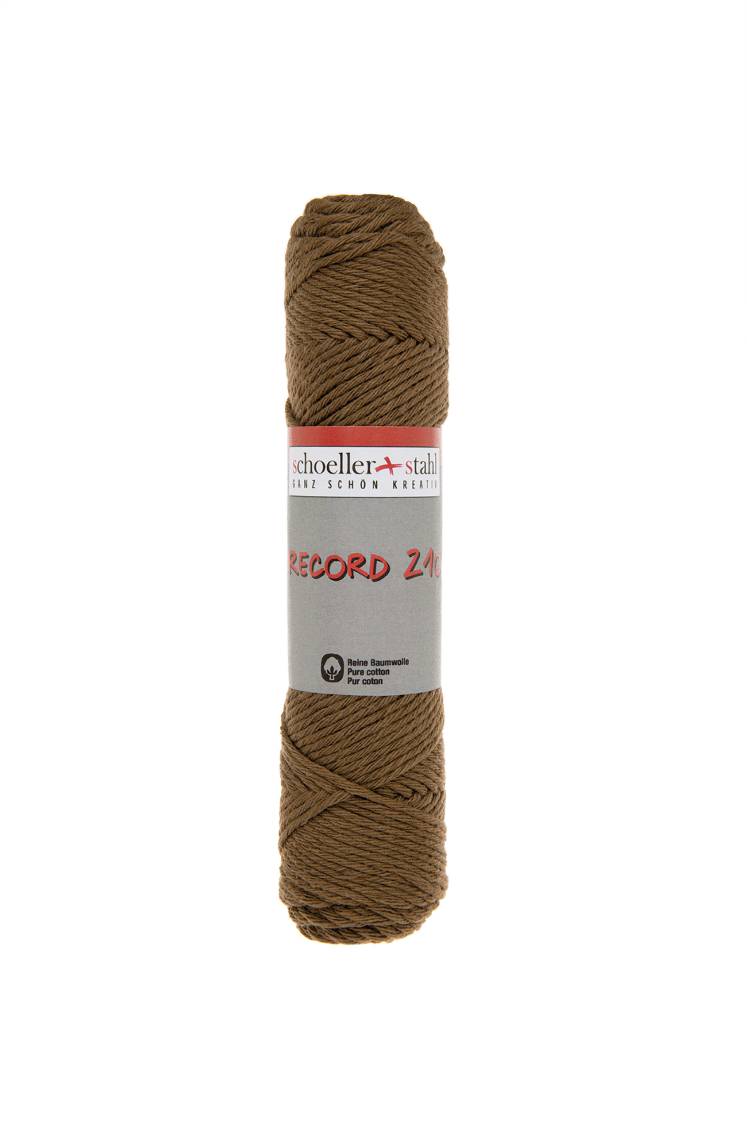 Schoeller und Stahl Häkelgarn RECORD 210 - nuss - Baumwolle - 50g