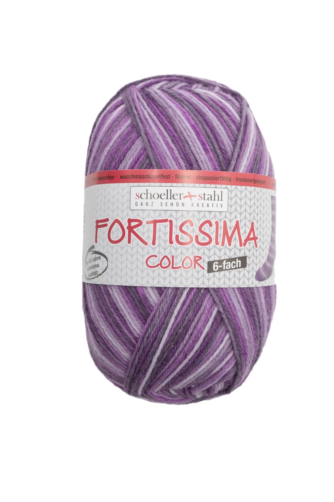 Schoeller und Stahl Strumpfgarn FORTISSIMA - amethyst - 6-fach color