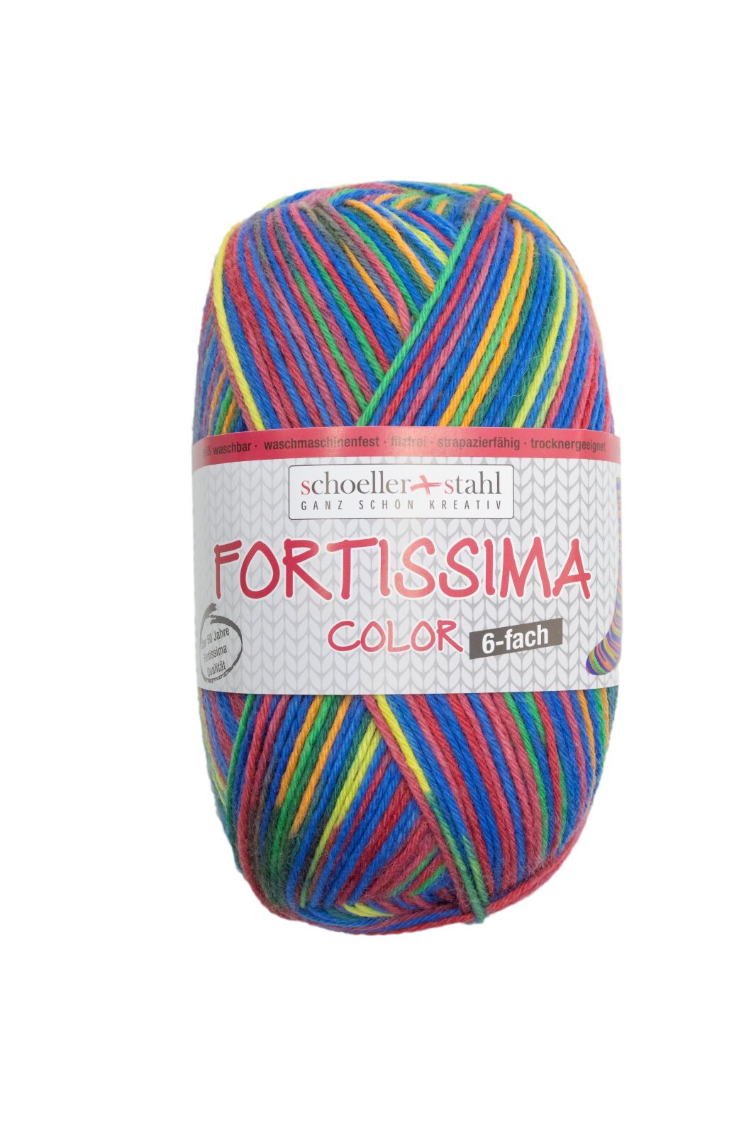 Schoeller und Stahl Strumpfgarn FORTISSIMA - cobalt - 6-fach color