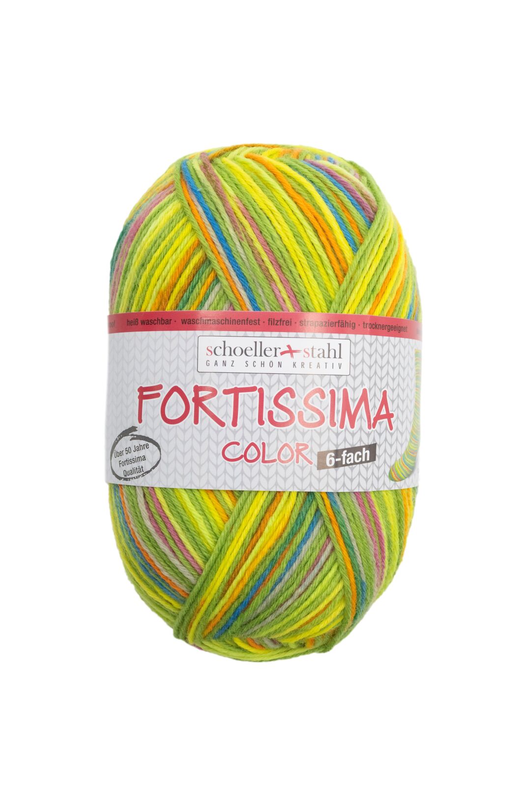 Schoeller und Stahl Strumpfgarn FORTISSIMA - grün - 6-fach color
