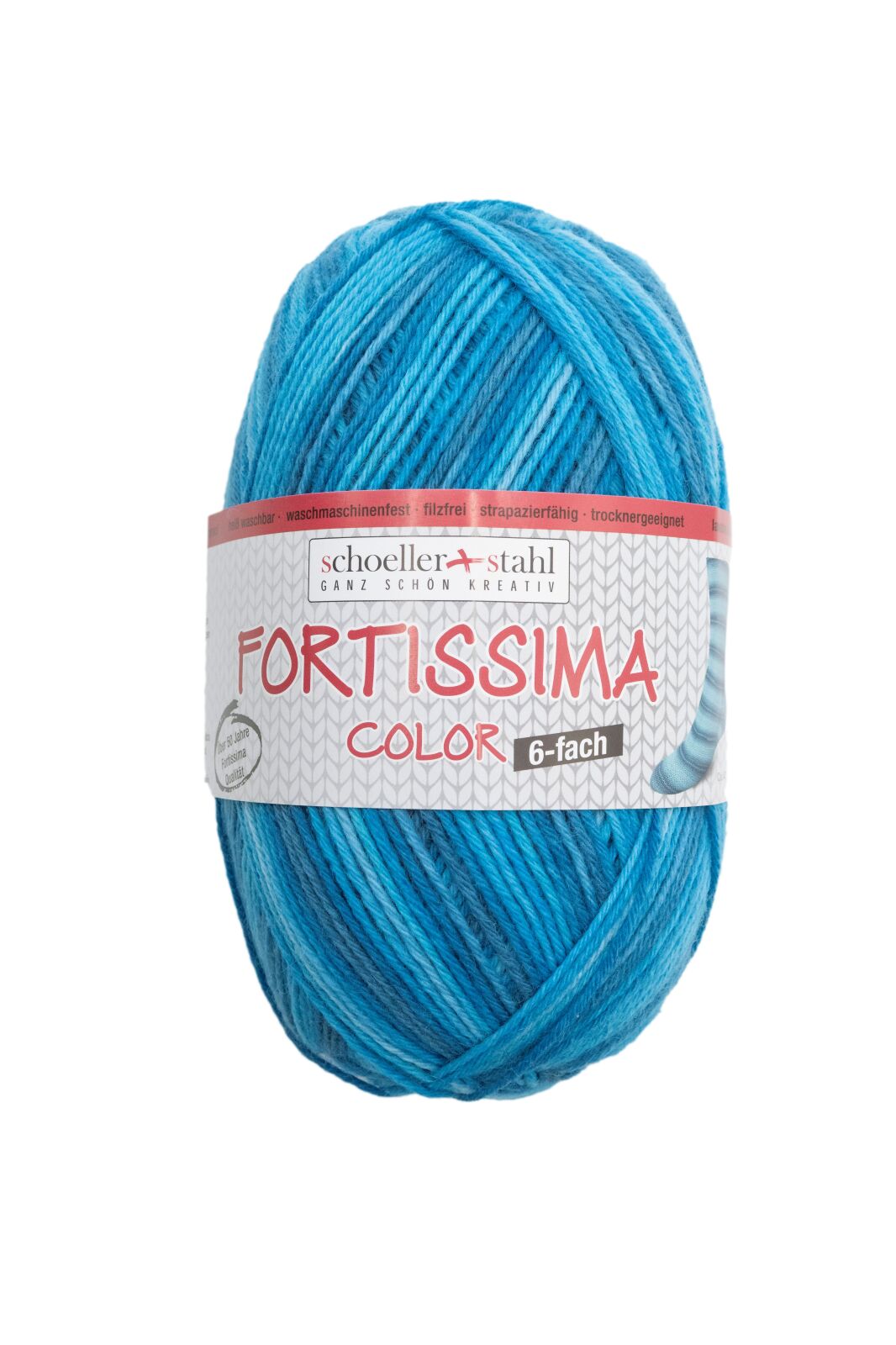 Schoeller und Stahl Strumpfgarn FORTISSIMA - lapislazuli - 6-fach color