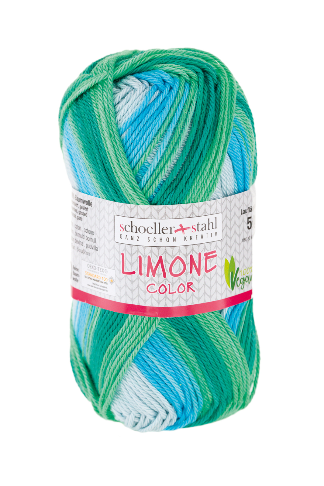 Schoeller und Stahl Wolle LIMONE COLOR - türkis - 50g - 125 Meter