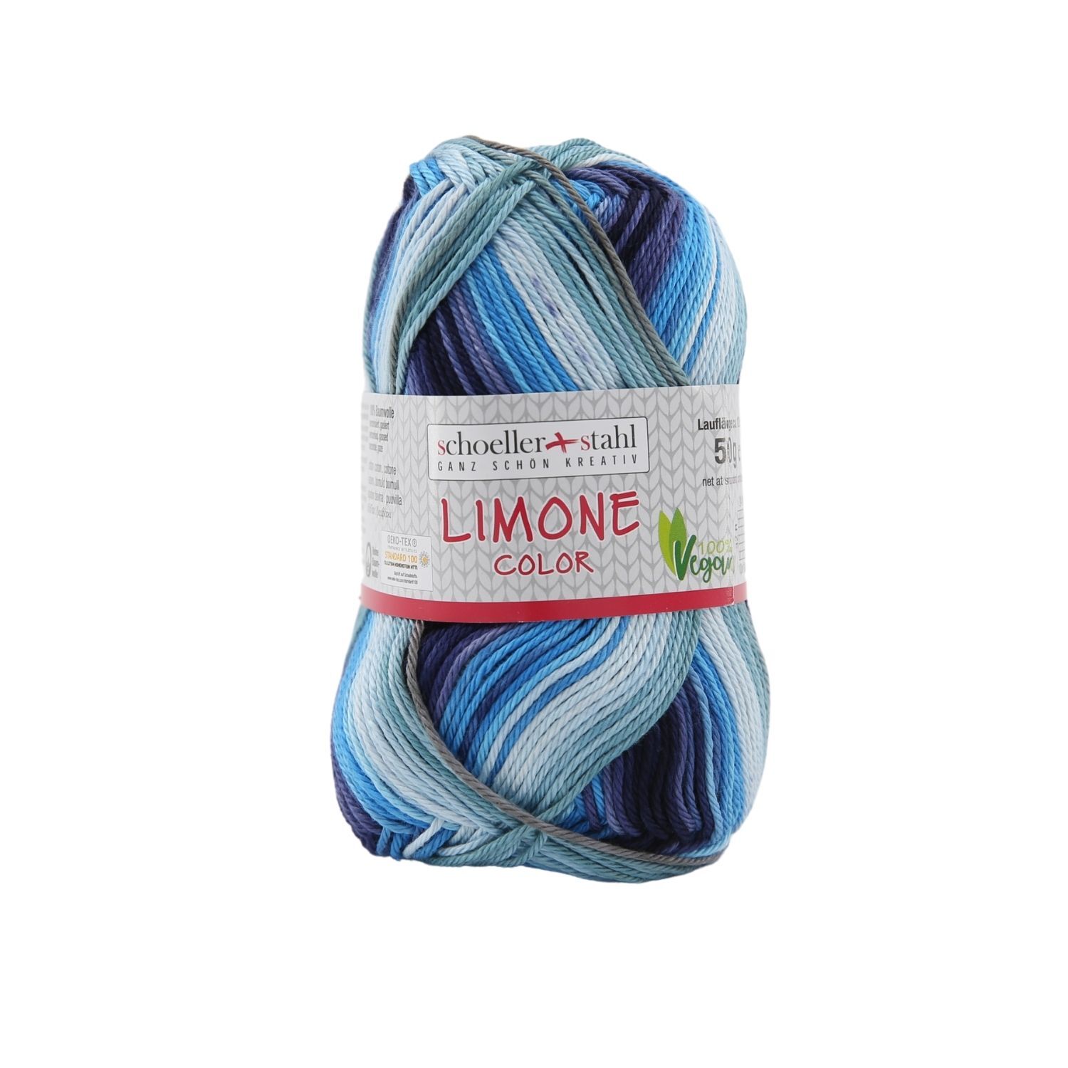 Schoeller und Stahl Wolle LIMONE COLOR - wasser - 50g - 125 Meter