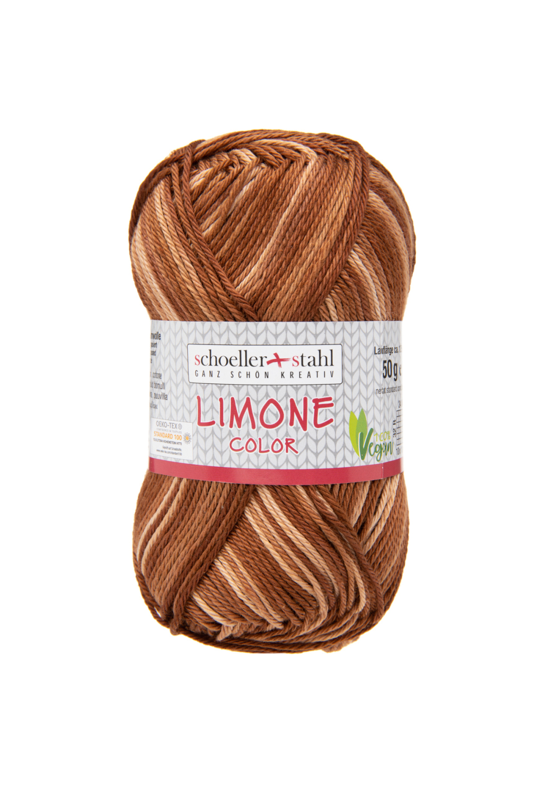 Schoeller und Stahl Wolle LIMONE COLOR - zimt - 50g - 125 Meter