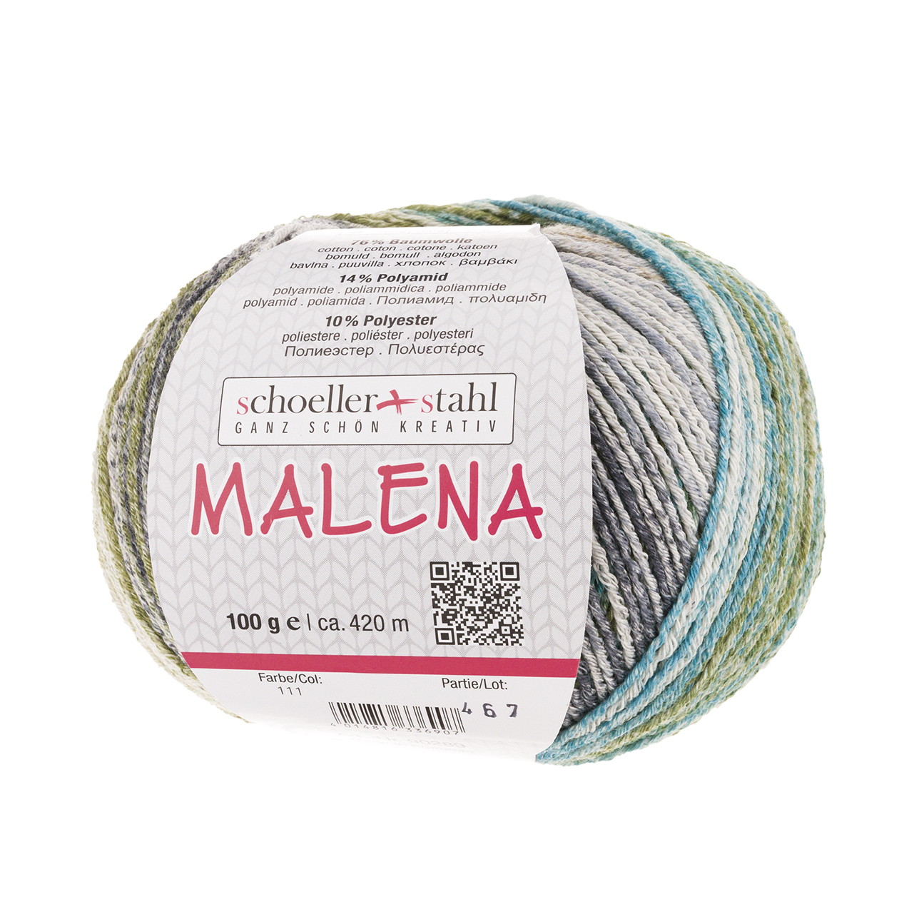 Schoeller und Stahl Wolle MALENA - alligator - 100g - 420 Meter