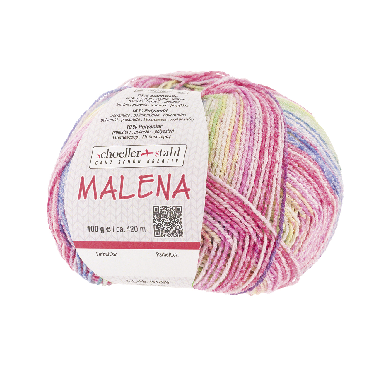 Schoeller und Stahl Wolle MALENA - rainbow - 100g - 420 Meter