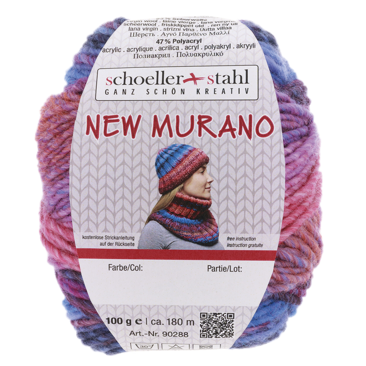 Schoeller und Stahl Wolle NEW MURANO - aster - 100g - 180 Meter