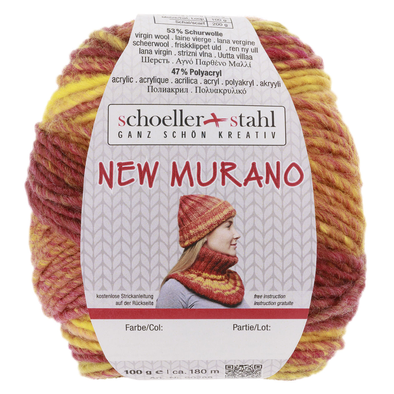 Schoeller und Stahl Wolle NEW MURANO - herbstlaub - 100g - 180 Meter