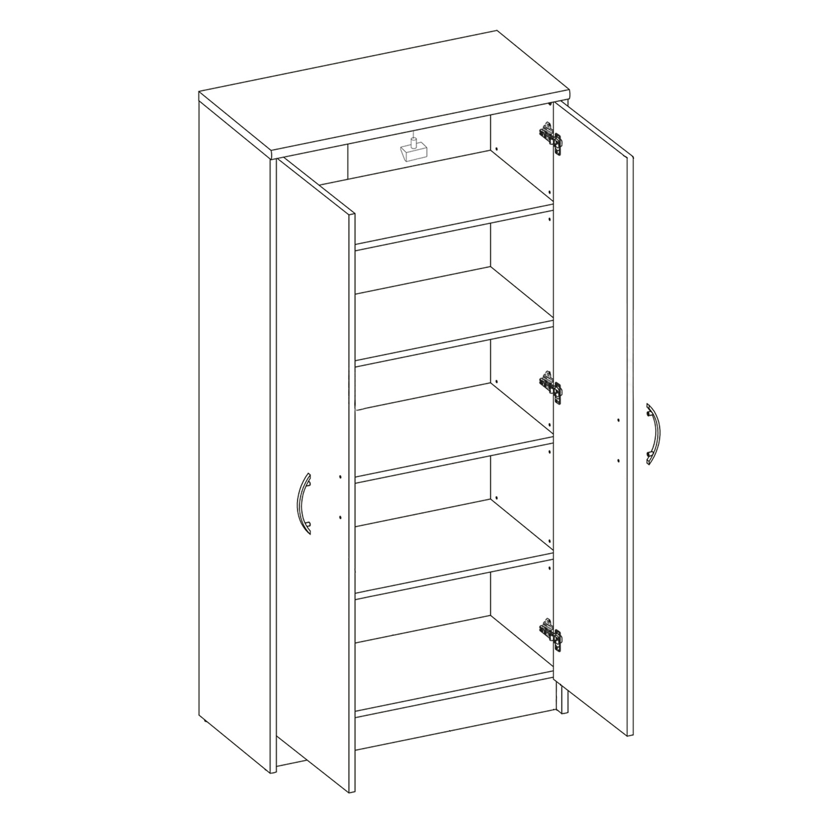 Schrank - Sonoma Eiche - 148 cm hoch