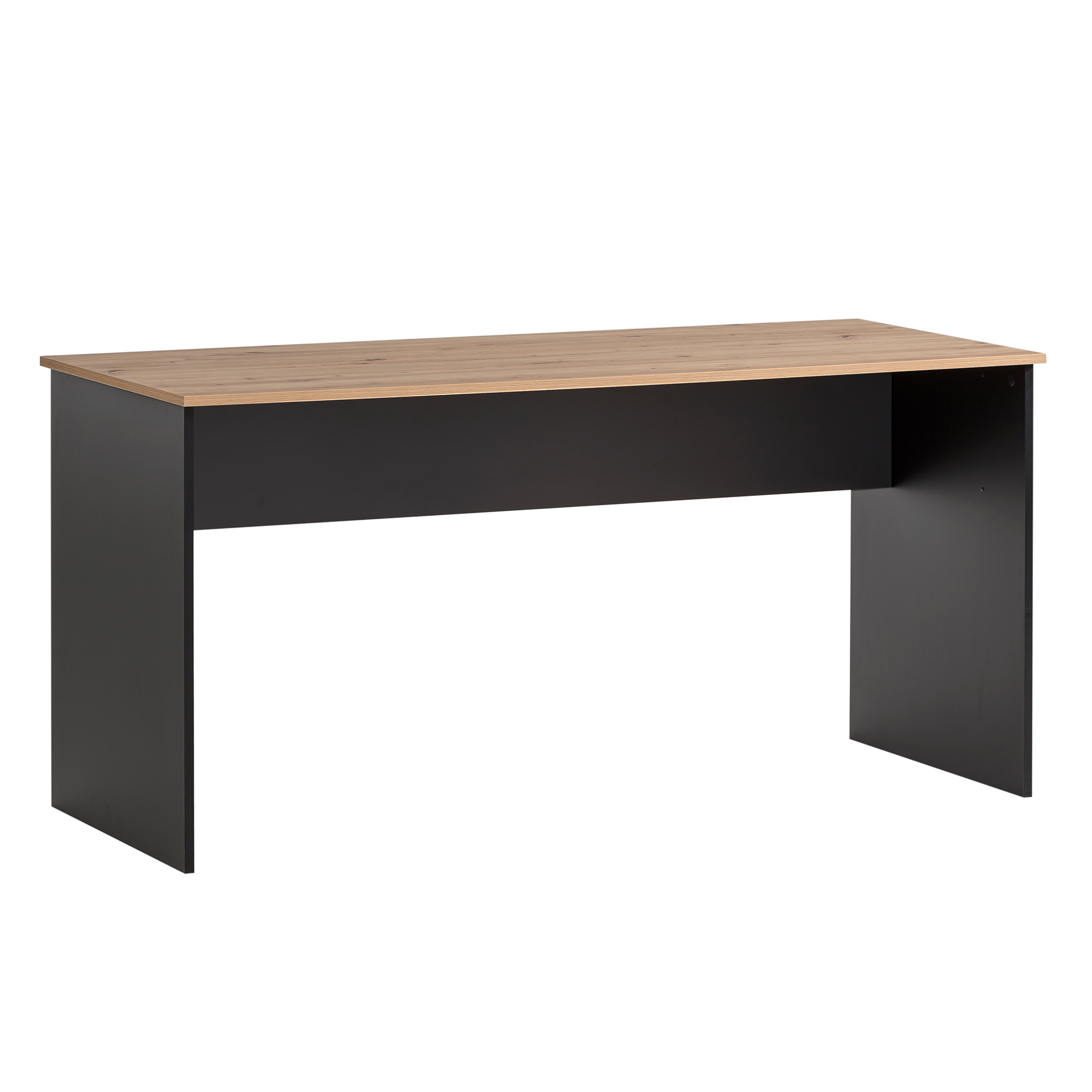 Schreibtisch - Artisan Eiche - schwarz matt - 150 cm