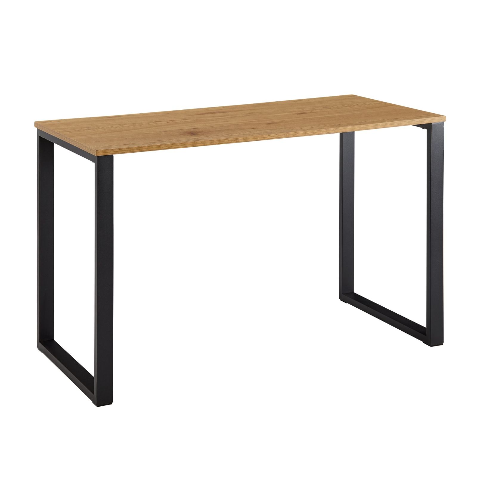 Schreibtisch - Eiche - schwarz matt - 120 cm breit