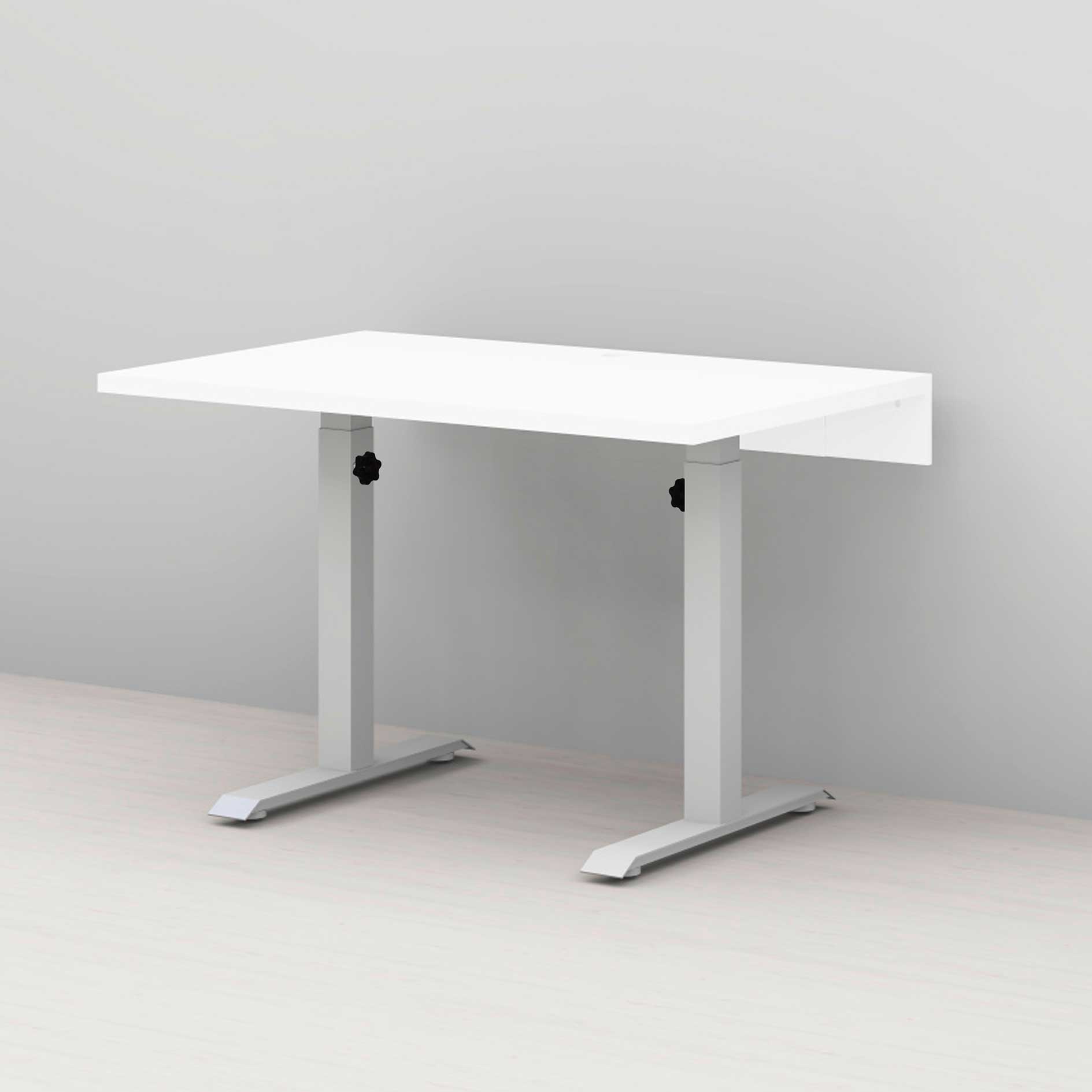 Schreibtisch-Gestell - silber - höhenverstellbar - 100x70 cm