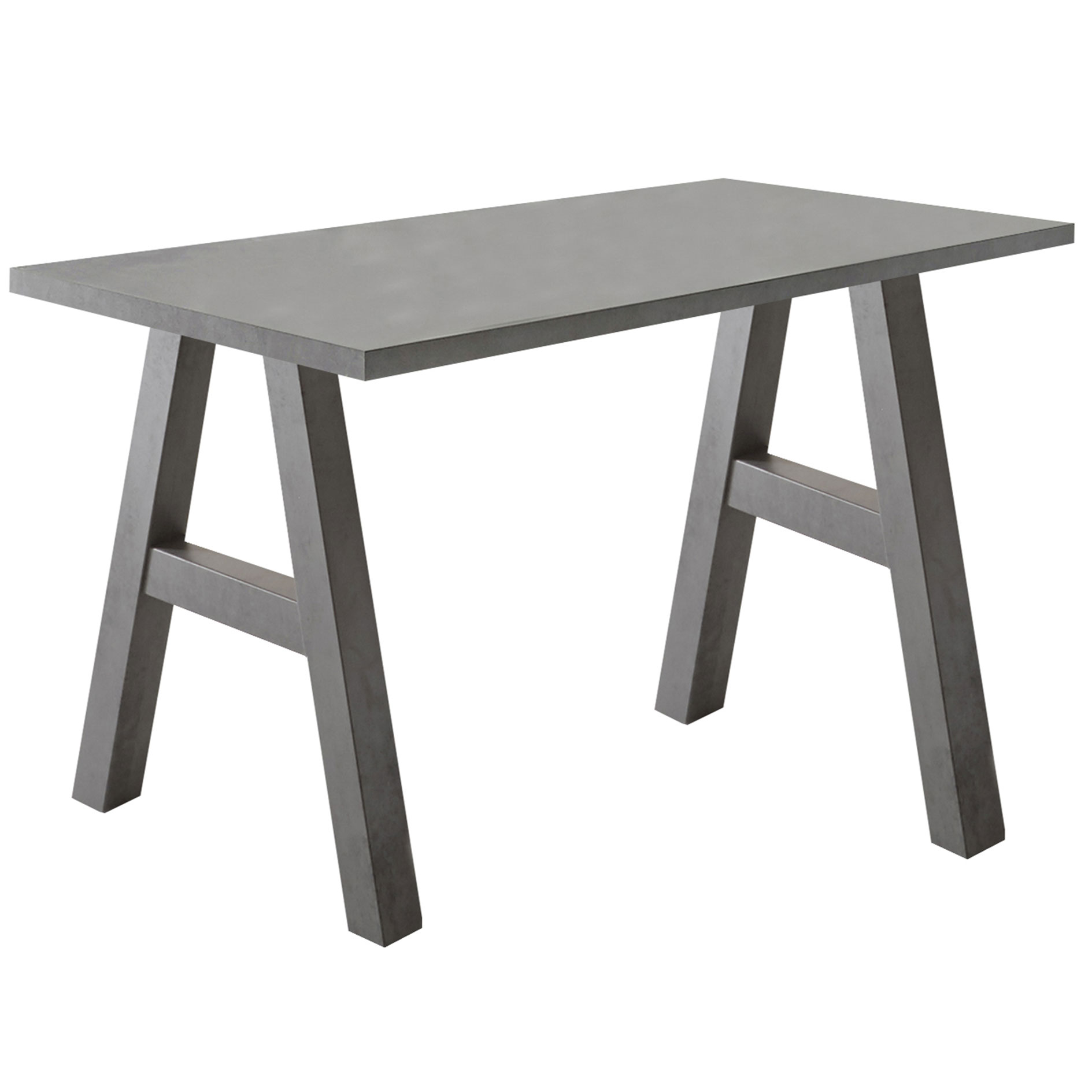 Schreibtisch - Graphitoptik - A-Gestell - 120 cm