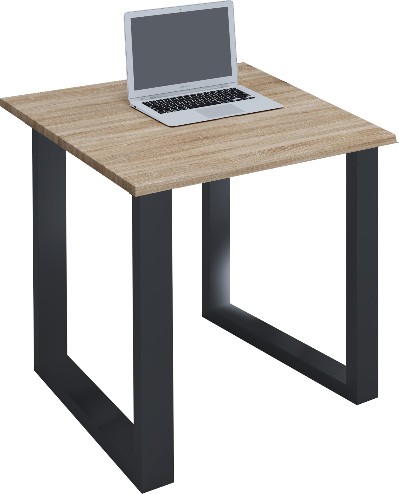 Schreibtisch LONA - Sonoma Eiche - schwarz - U-Gestell - 80x50 cm