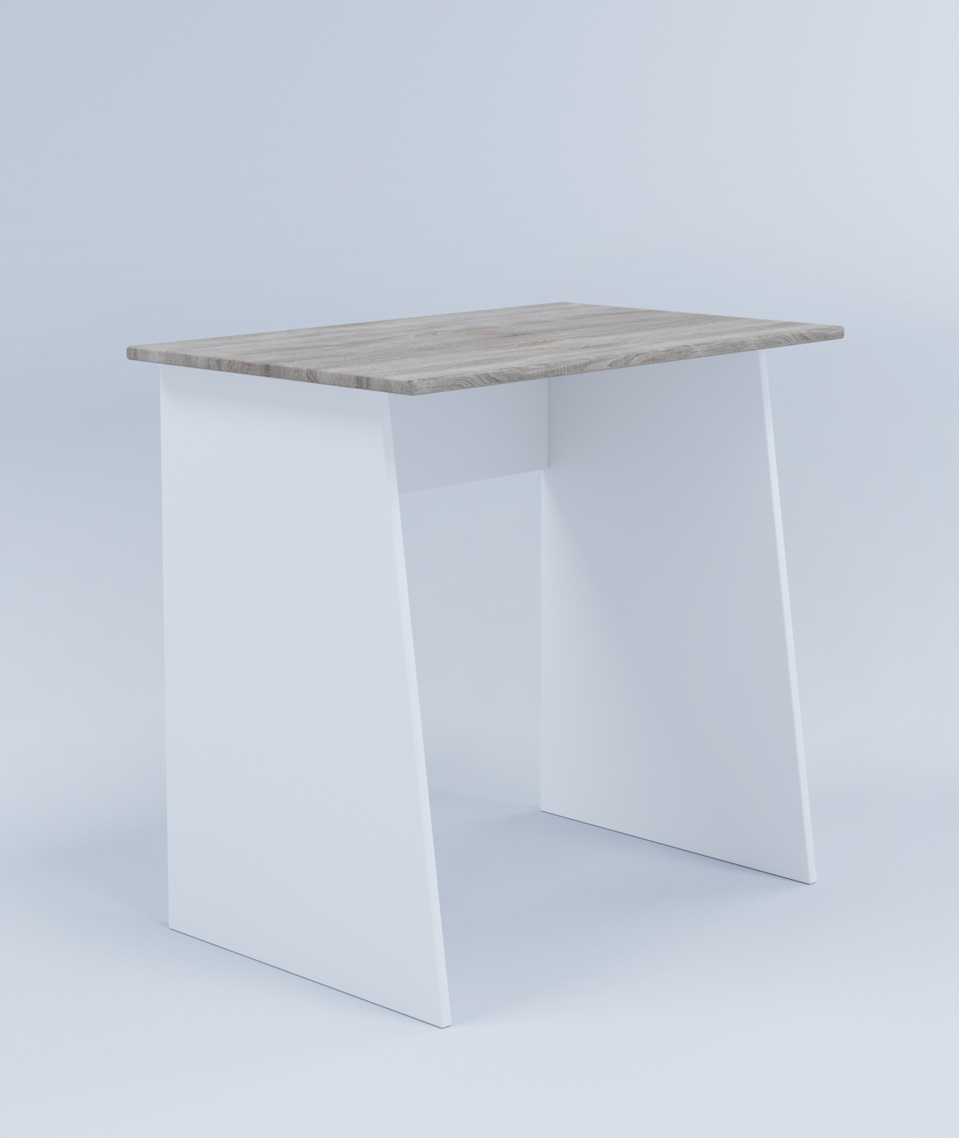 Schreibtisch MASOLA MINI - weiß - Sonoma Eiche - 80 cm
