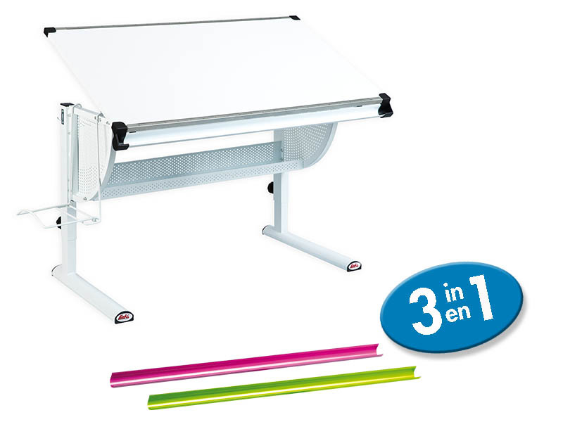 Schreibtisch MATTS - weiß - 118x72,5 cm