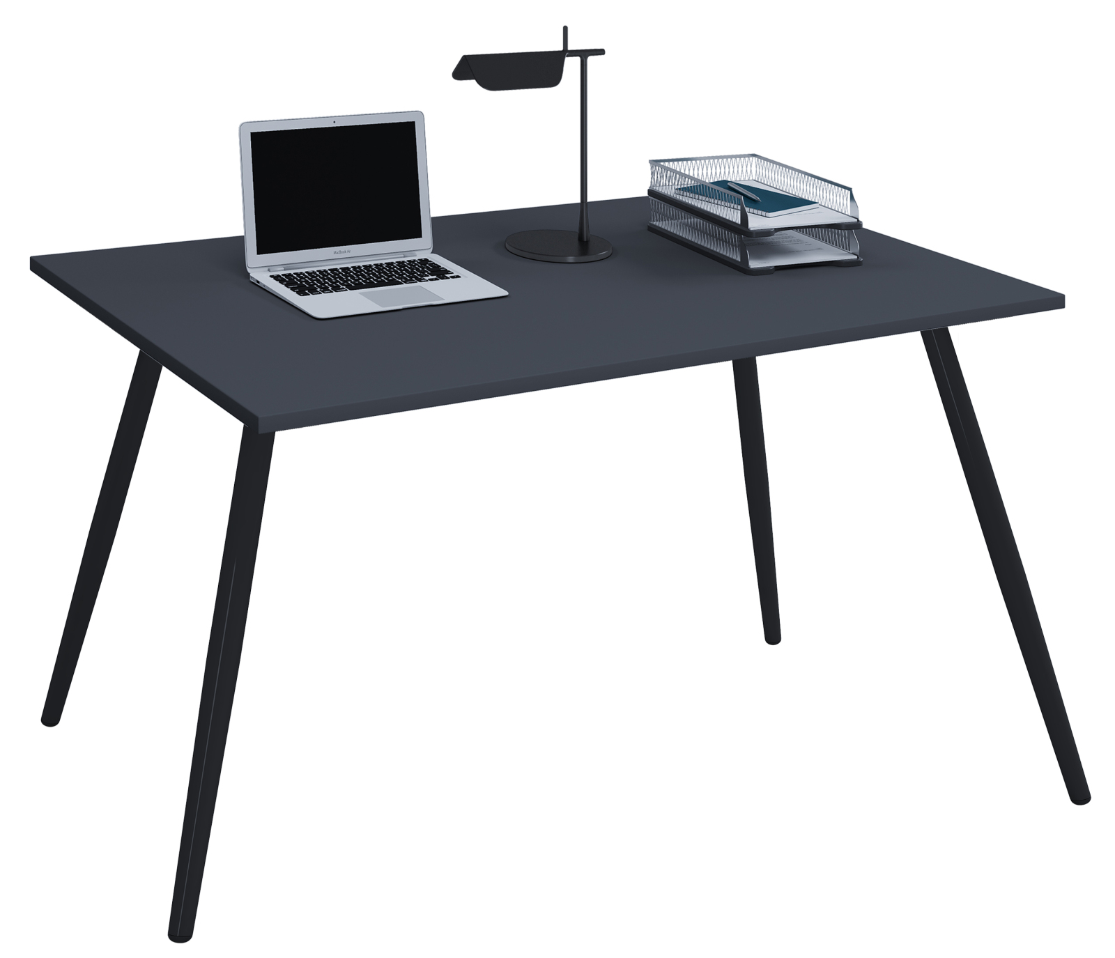Schreibtisch SALIA - anthrazit-schwarz - 110x80 cm