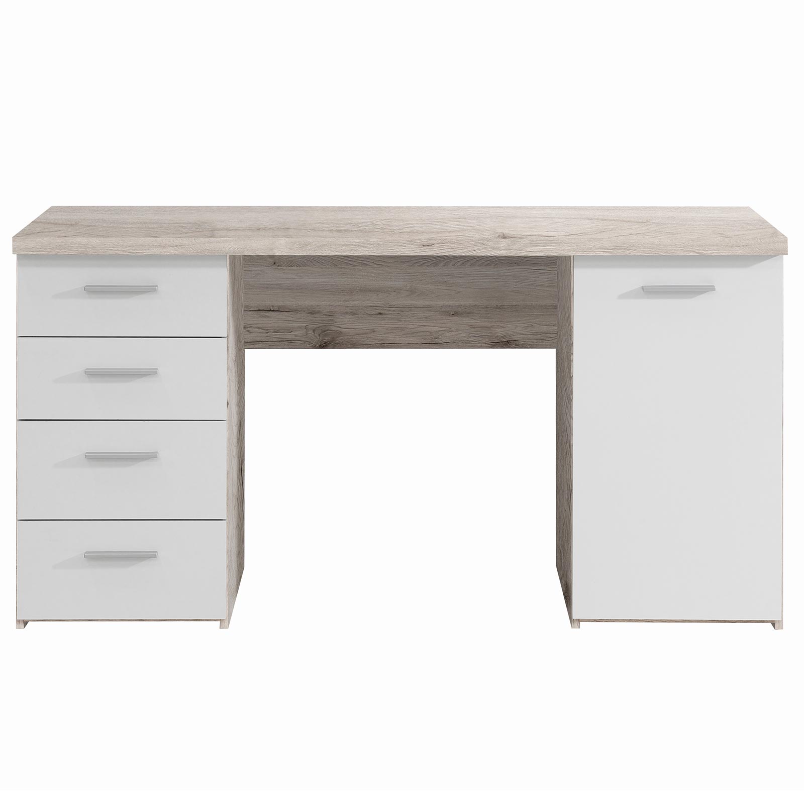 Schreibtisch - Sandeiche-weiß - 145 cm