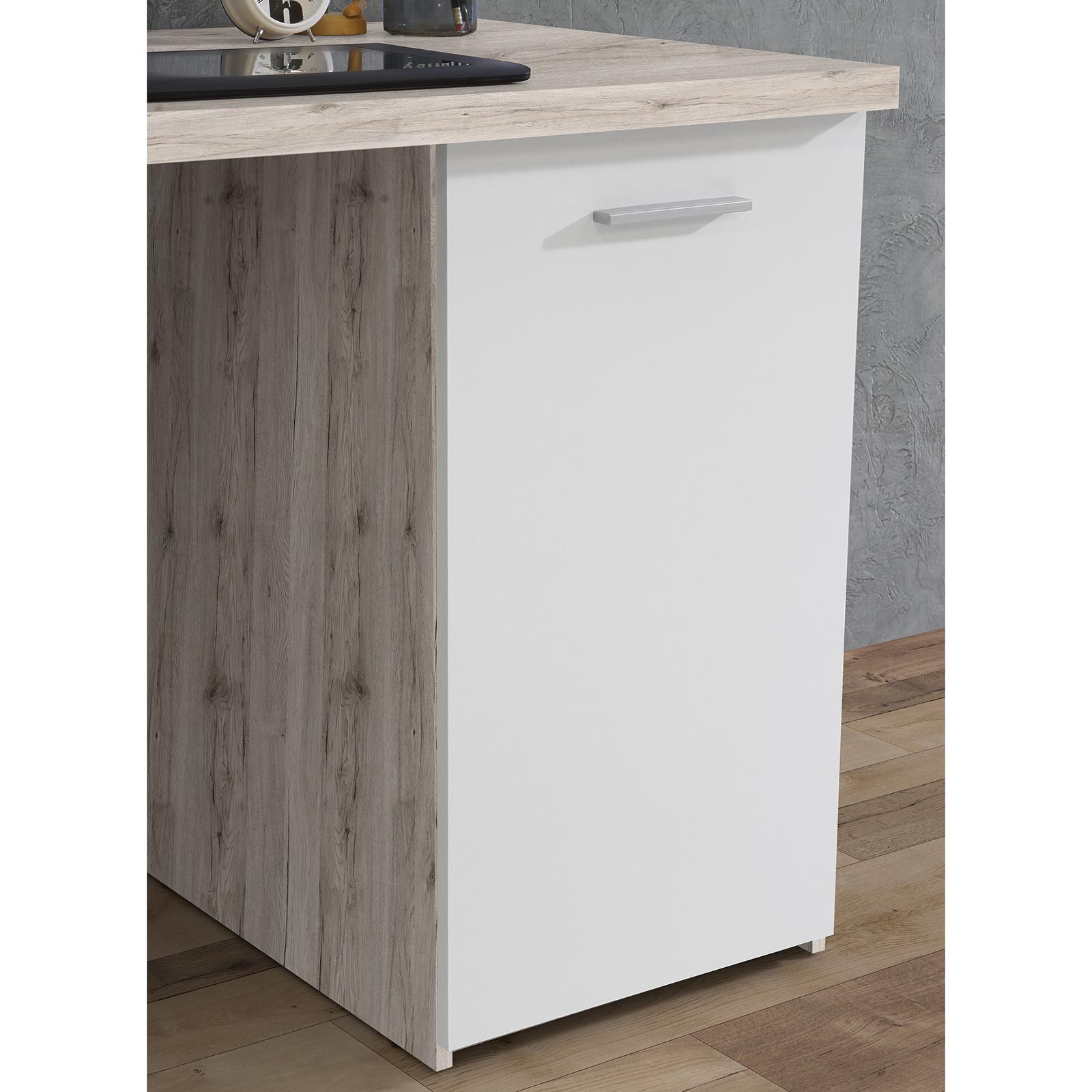 Schreibtisch - Sandeiche-weiß - 145 cm