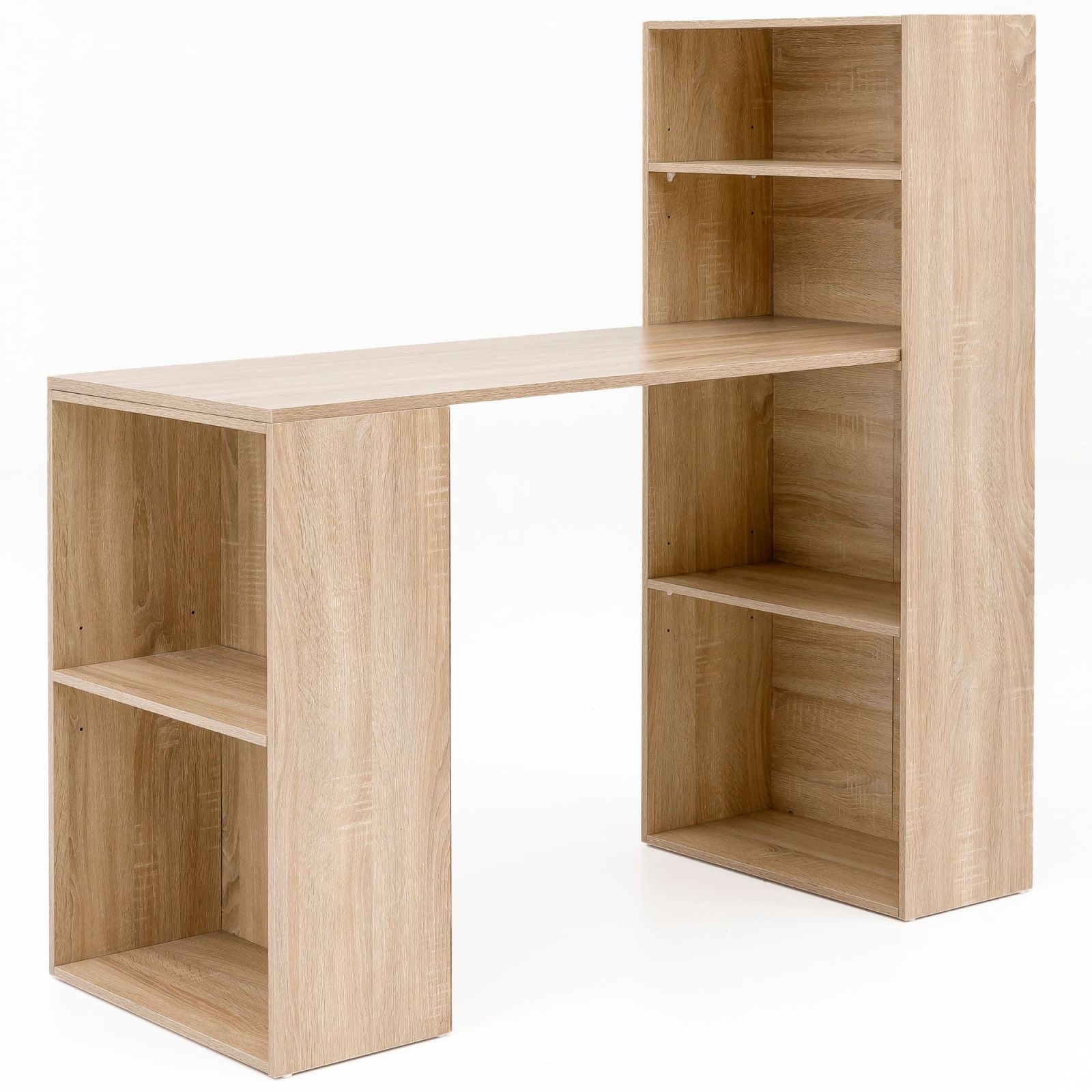 Schreibtisch - Sonoma-Eiche - Regal - 120 cm breit