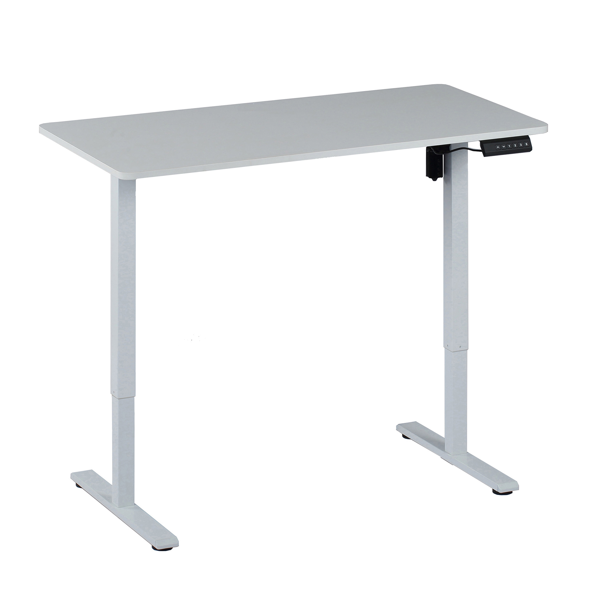 Schreibtisch - weiß - elektrisch höhenverstellbar