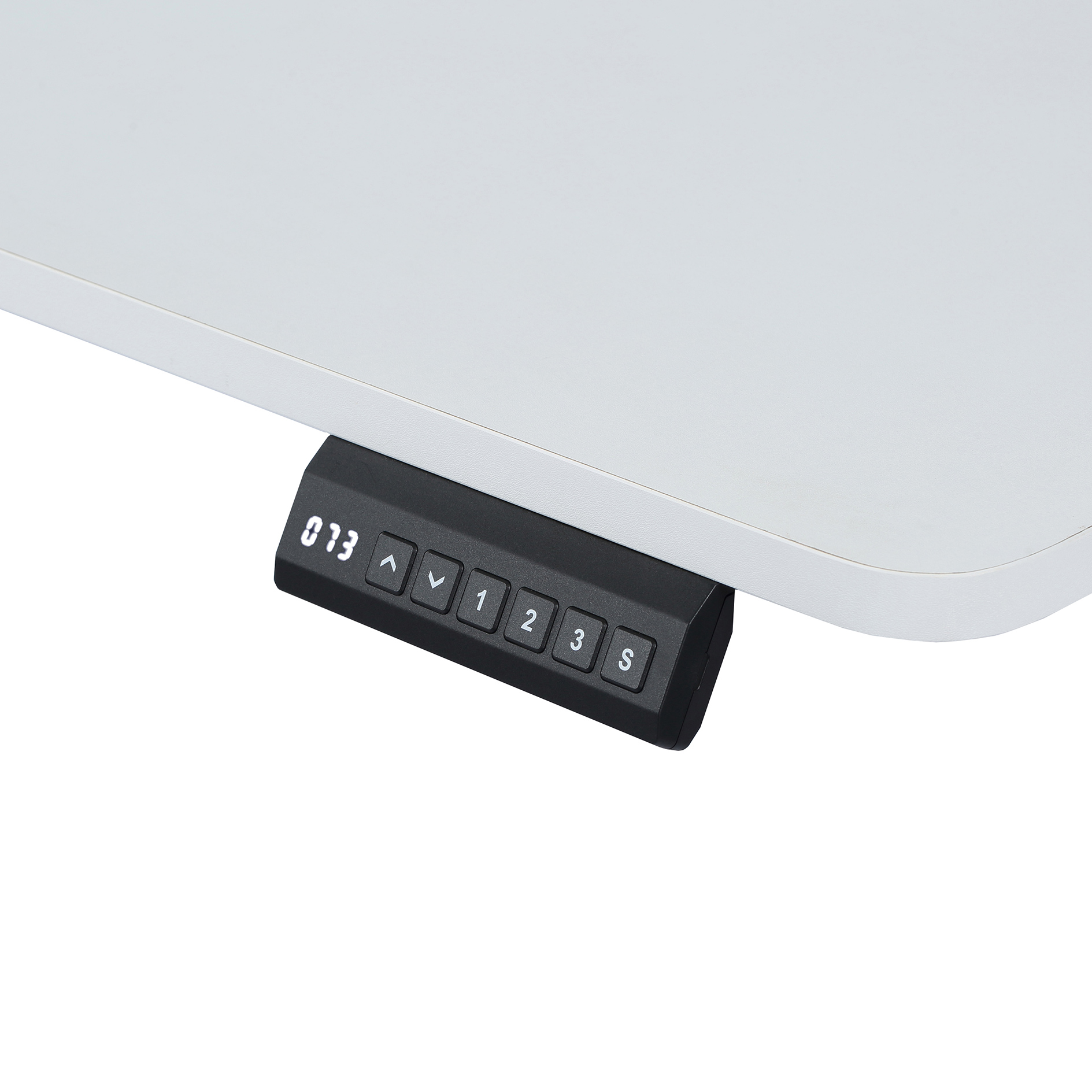 Schreibtisch - weiß - elektrisch höhenverstellbar