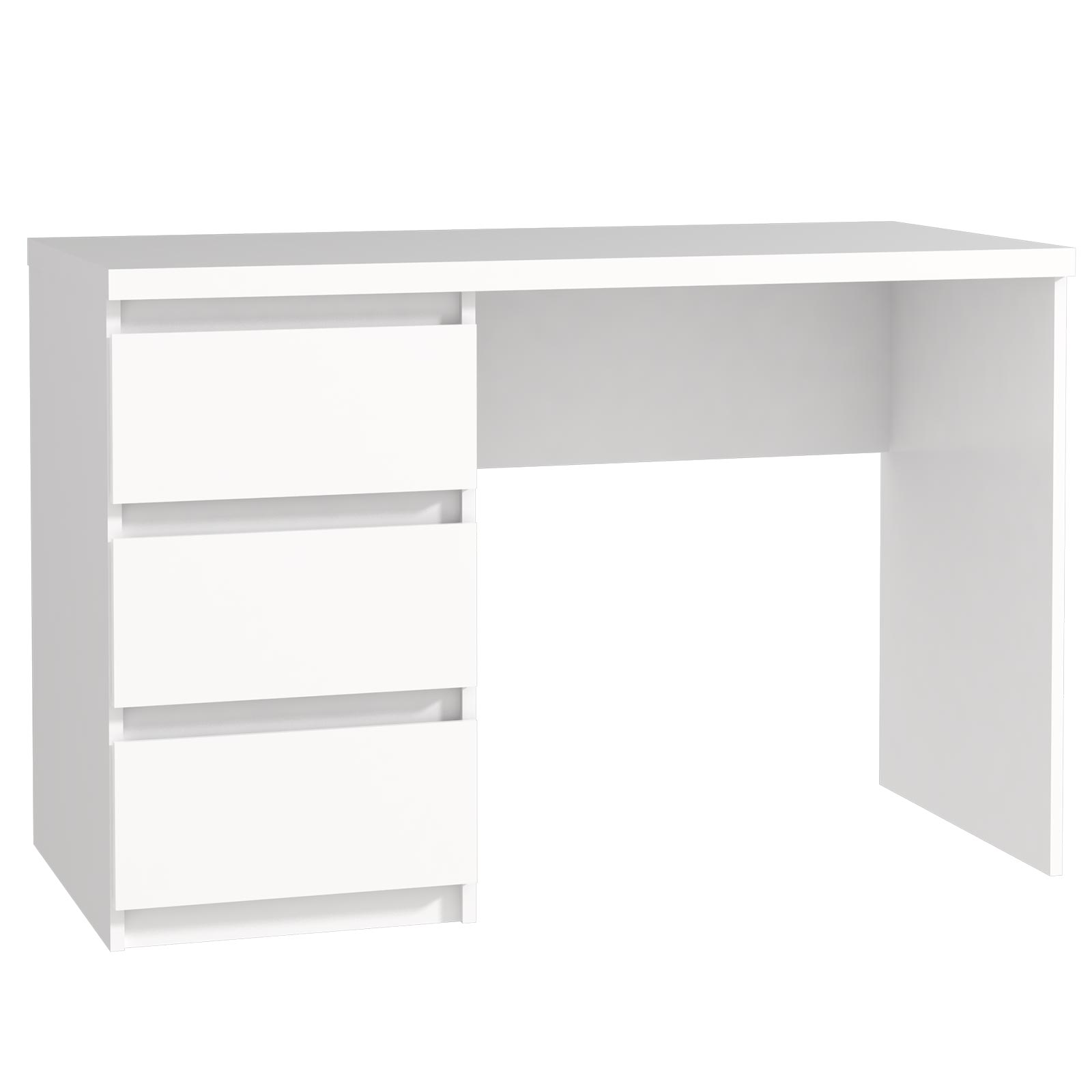 Schreibtisch - weiß matt - 108 cm