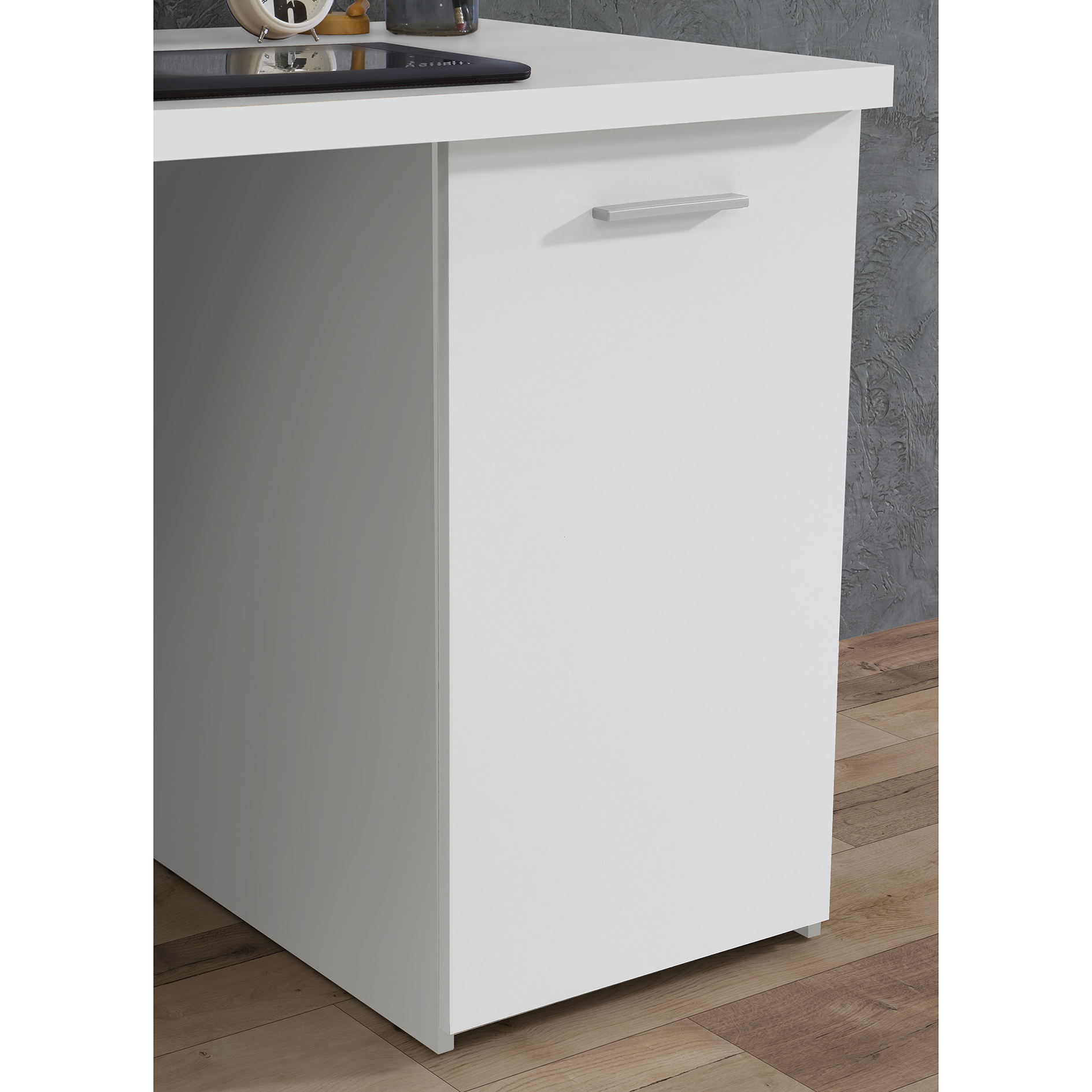 Schreibtisch - weiß matt - 145 cm