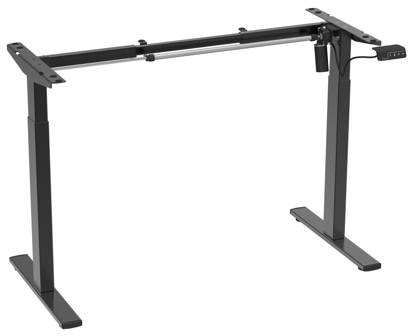 Schreibtischgestell - schwarz - 92 cm - elektrisch höhenverstellbar