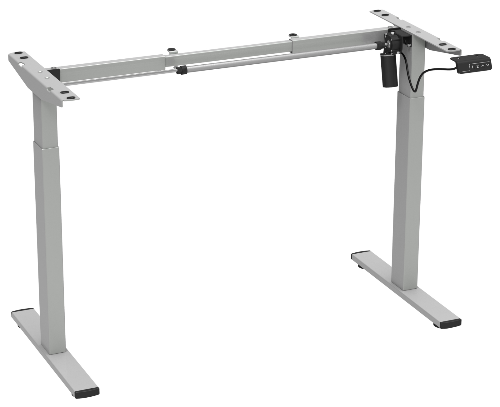 Schreibtischgestell -  silber- 92 cm - elektrisch höhenverstellbar