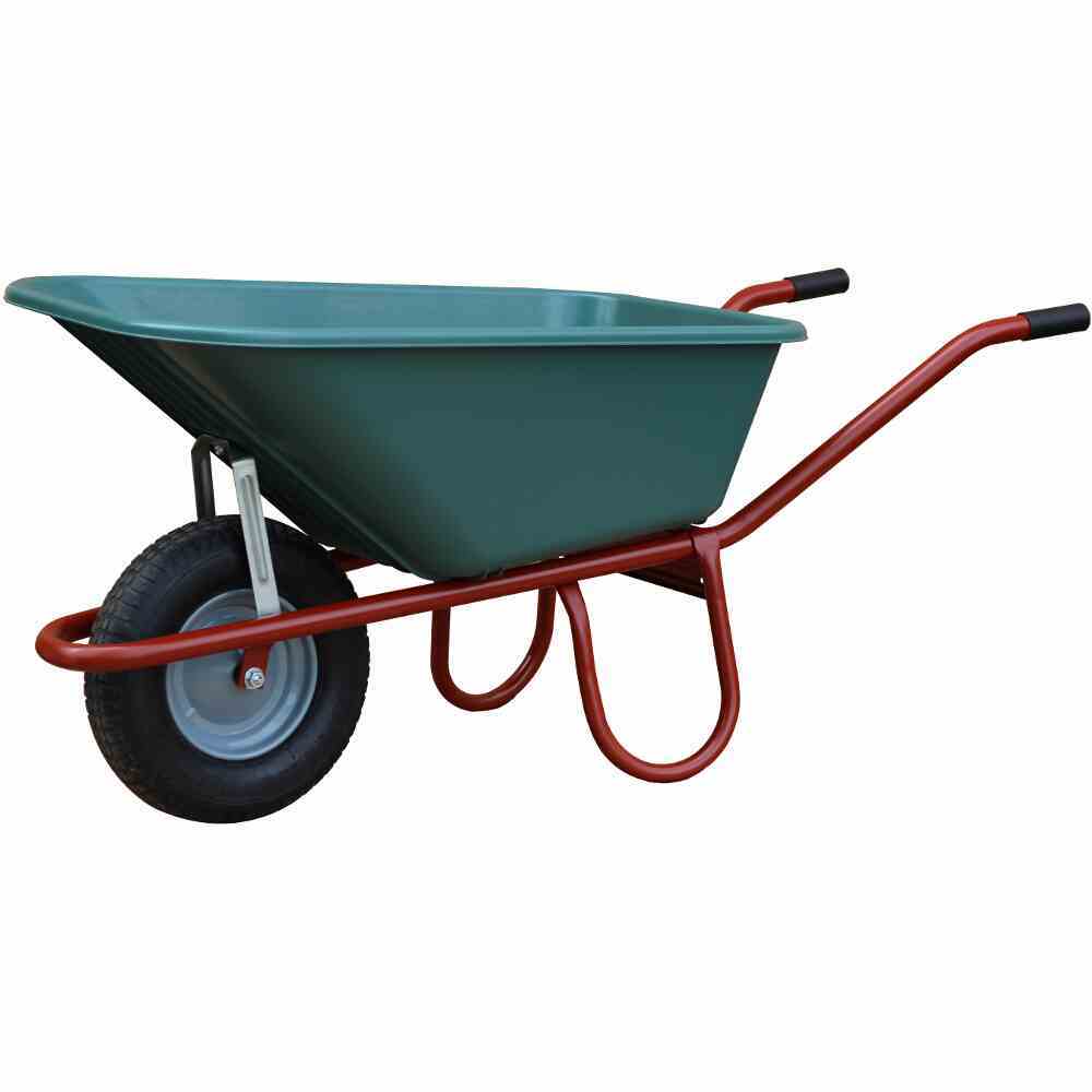 Schubkarre ALLCAR - braun-grün - 100 Liter