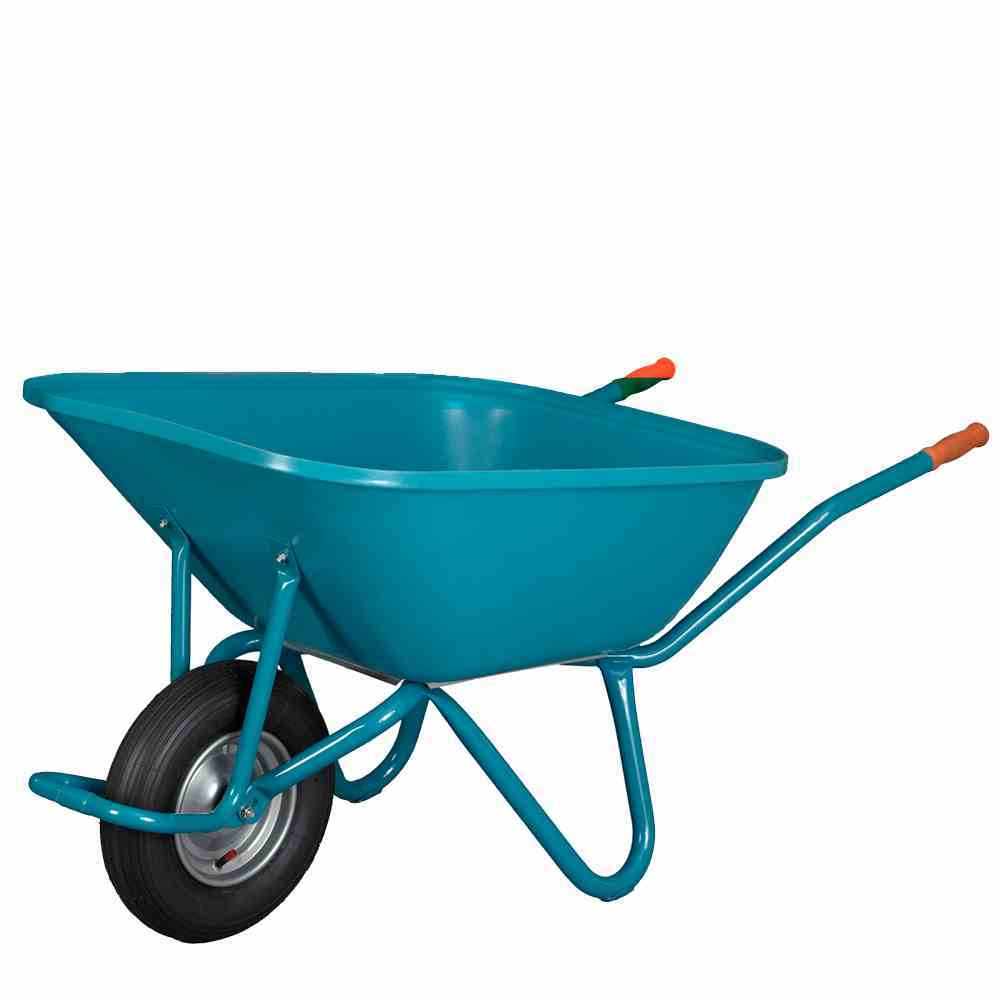 Schubkarre - blau - Kunststoff - 140 Liter