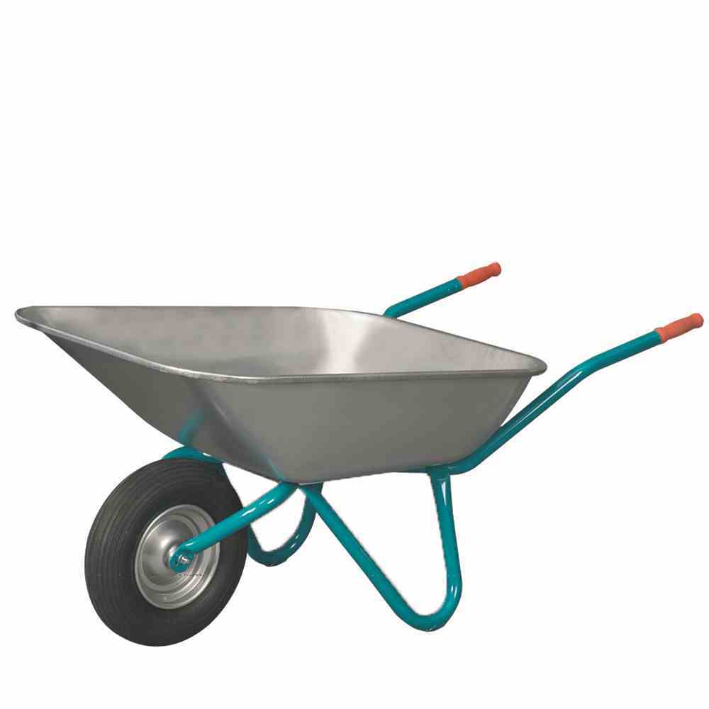 Schubkarre EXPORT - türkis - verzinkt - 100 Liter