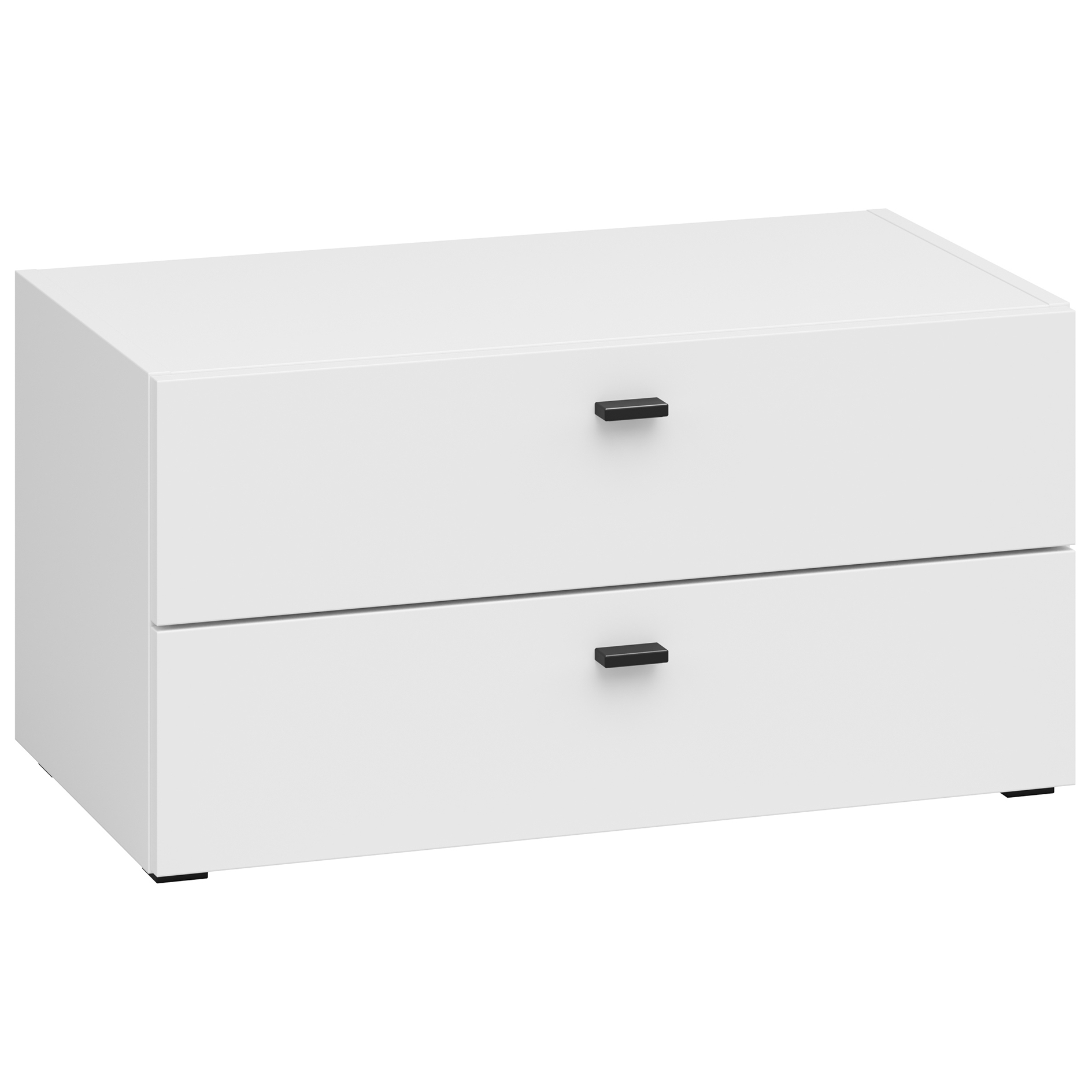 Schubkastenelement - weiß - 64x33 cm