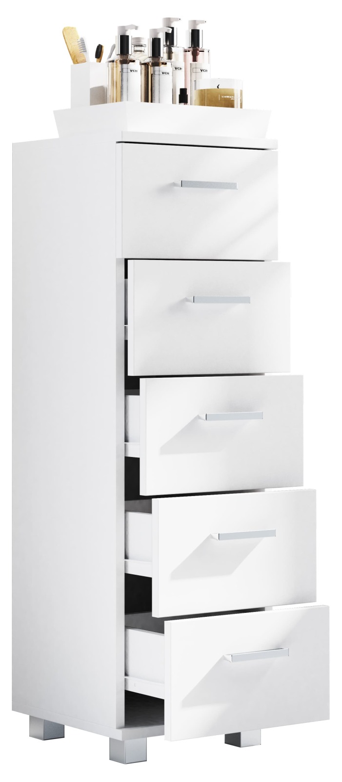 Schubladenschrank ZALO M - weiß - 30 cm breit