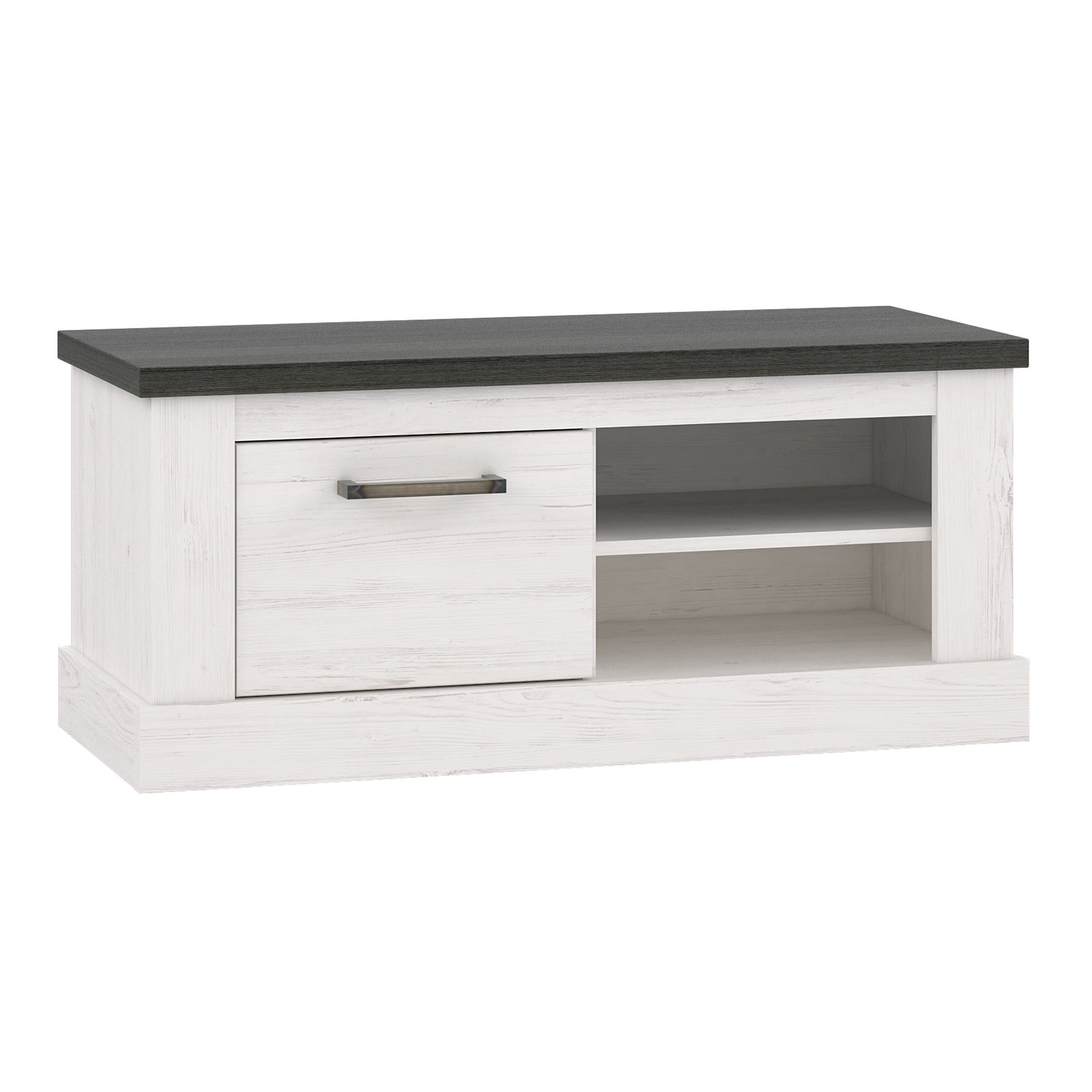 Schuhbank - Pinie weiß - Touchwood - 101 cm