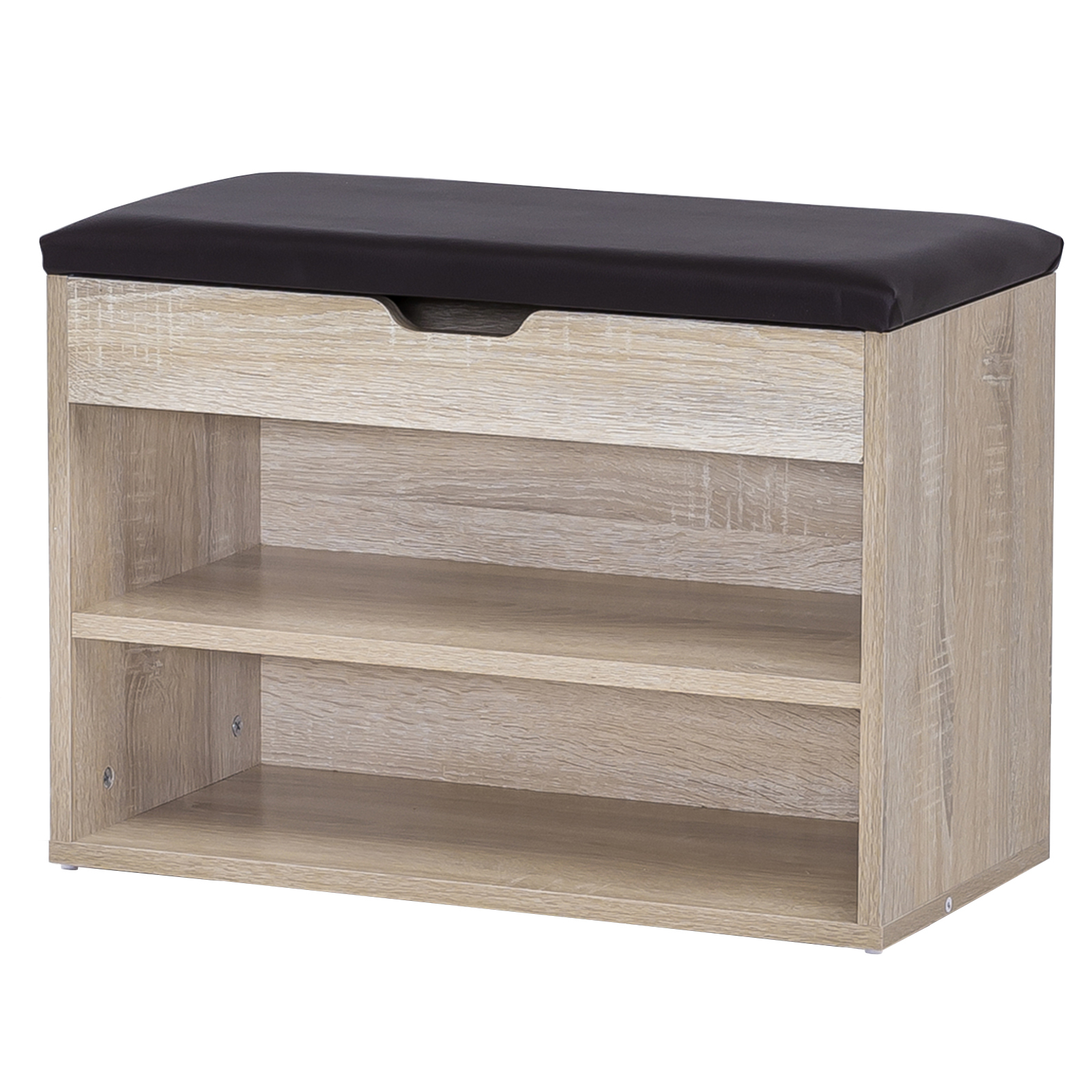 Schuhbank - Sonoma Eiche - mit Sitzauflage
