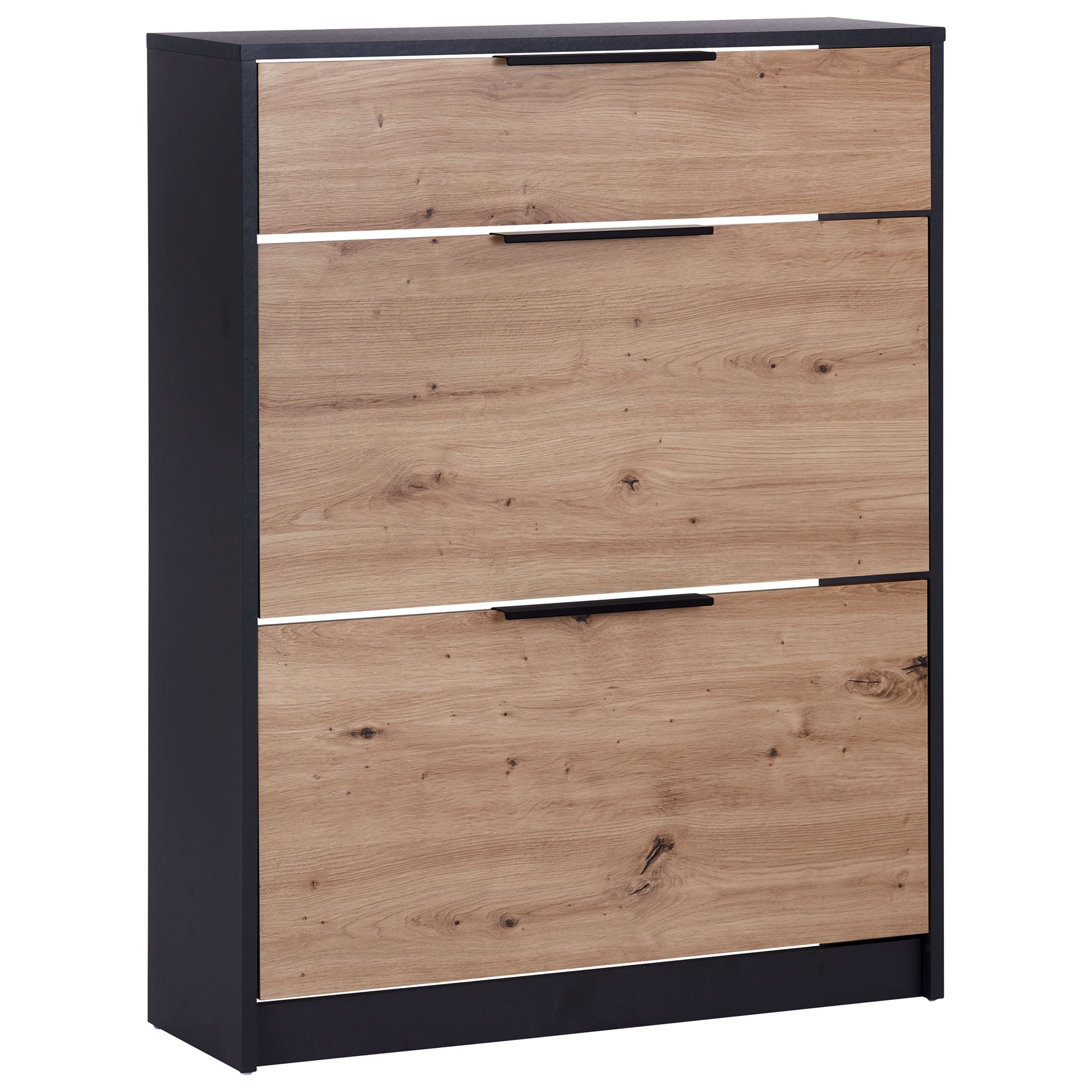 Schuhkipper - anthrazit - Artisan Eiche - 103 cm hoch