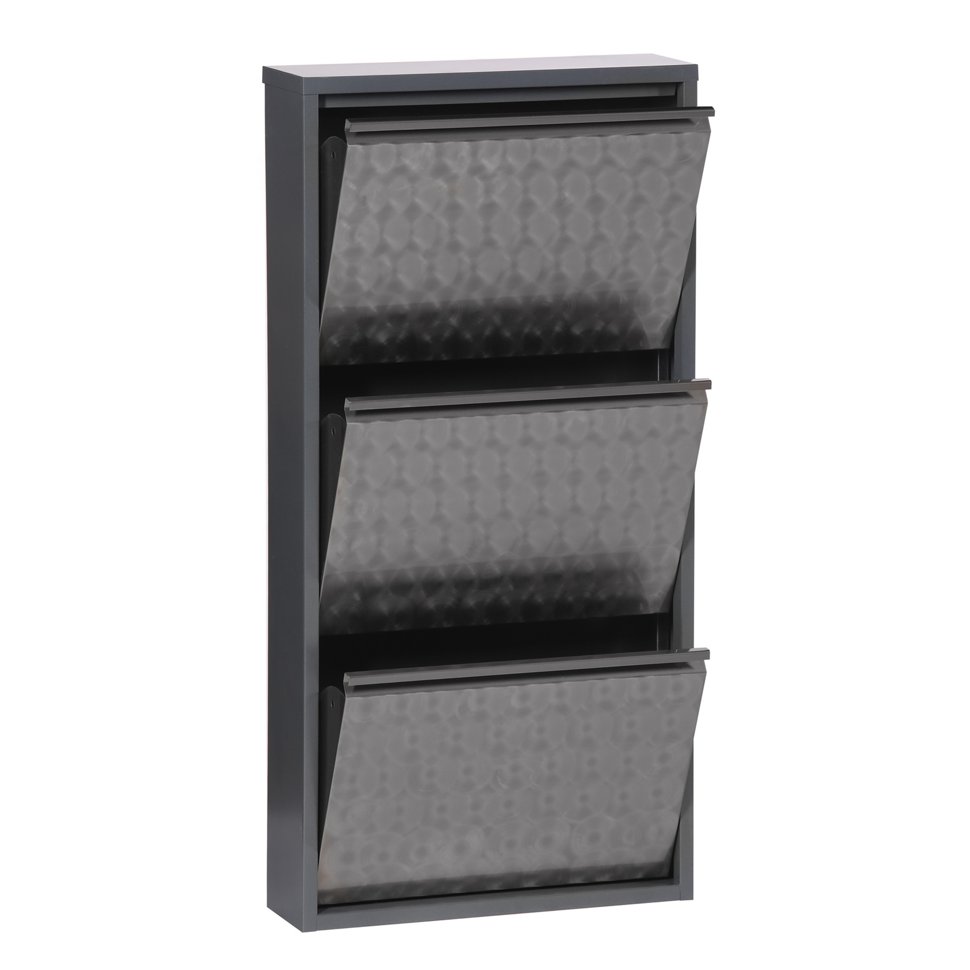 Schuhkipper - schwarz - Metall - 3 Klappen