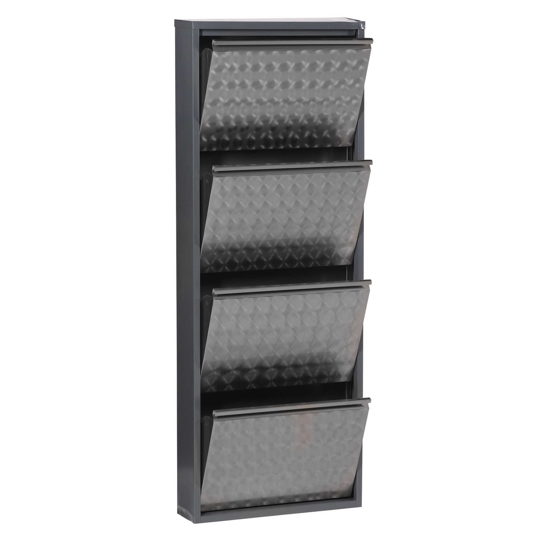 Schuhkipper - schwarz - Metall - 4 Klappen