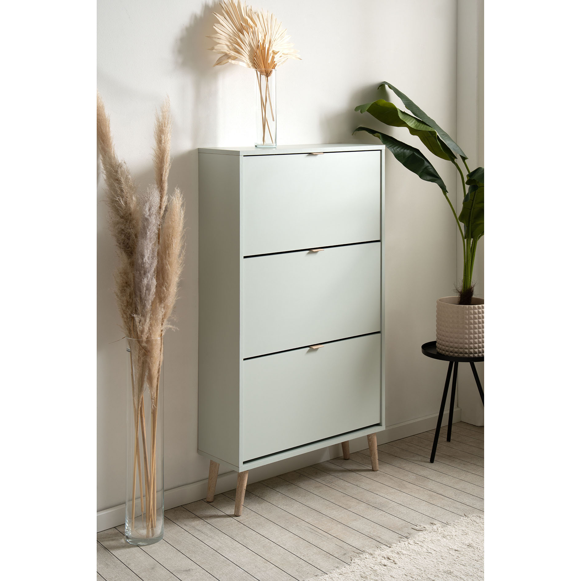 Schuhkipper VIGO - pastellgrün - 3 Klappen - 70 cm breit